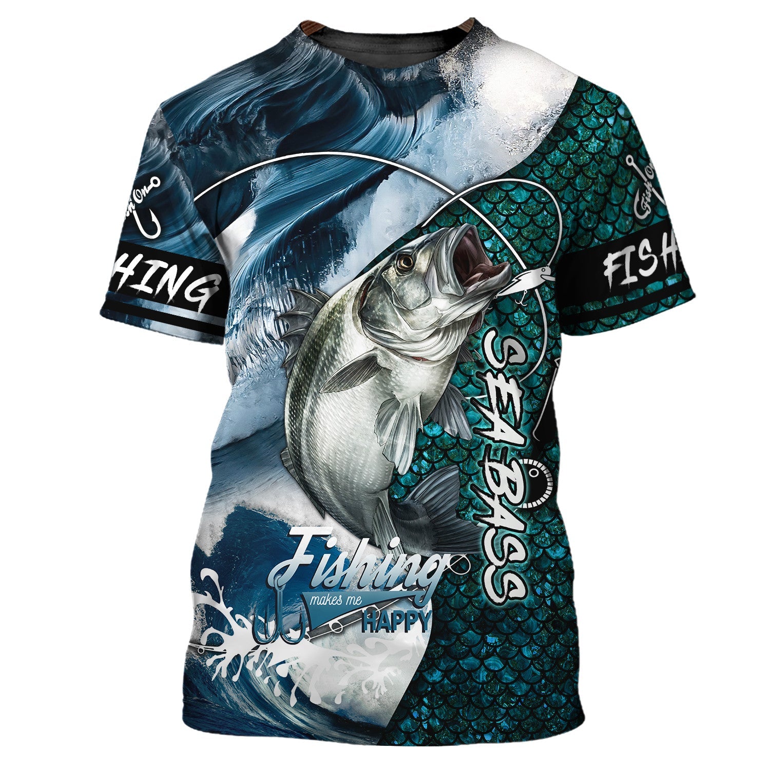 Fishing Shirt 3D Full Print Bass Fishing Hoodie Tshirt