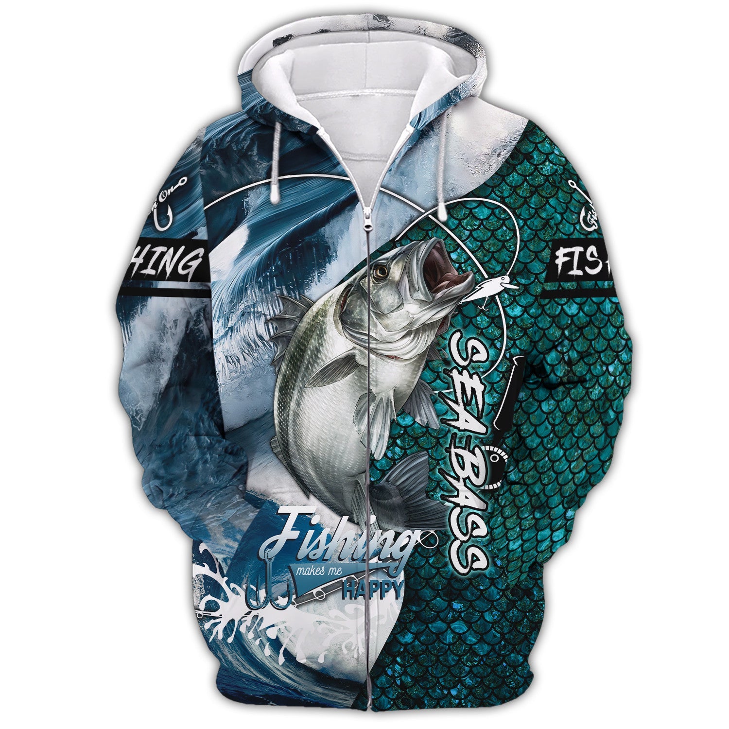 Fishing Shirt 3D Full Print Bass Fishing Hoodie Tshirt