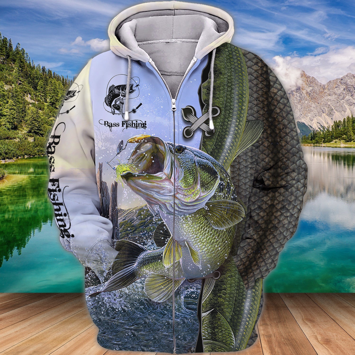 Bass Fishing 3D Full Print Shirts, Unique Design for Anglers, Perfect Gift for Bass Fishing Enthusiasts!