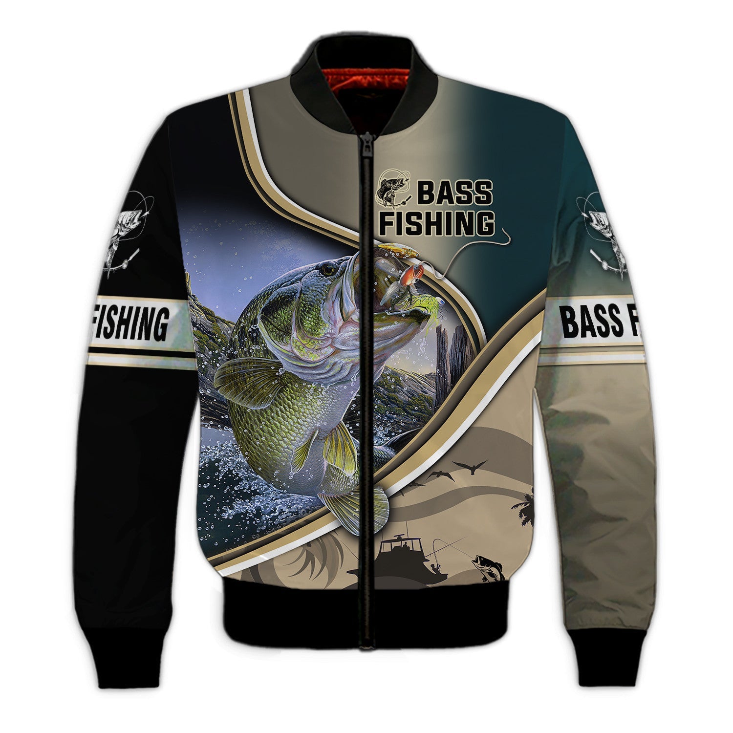 Bass Fishing Hooked 3D Hoodie Tshirt