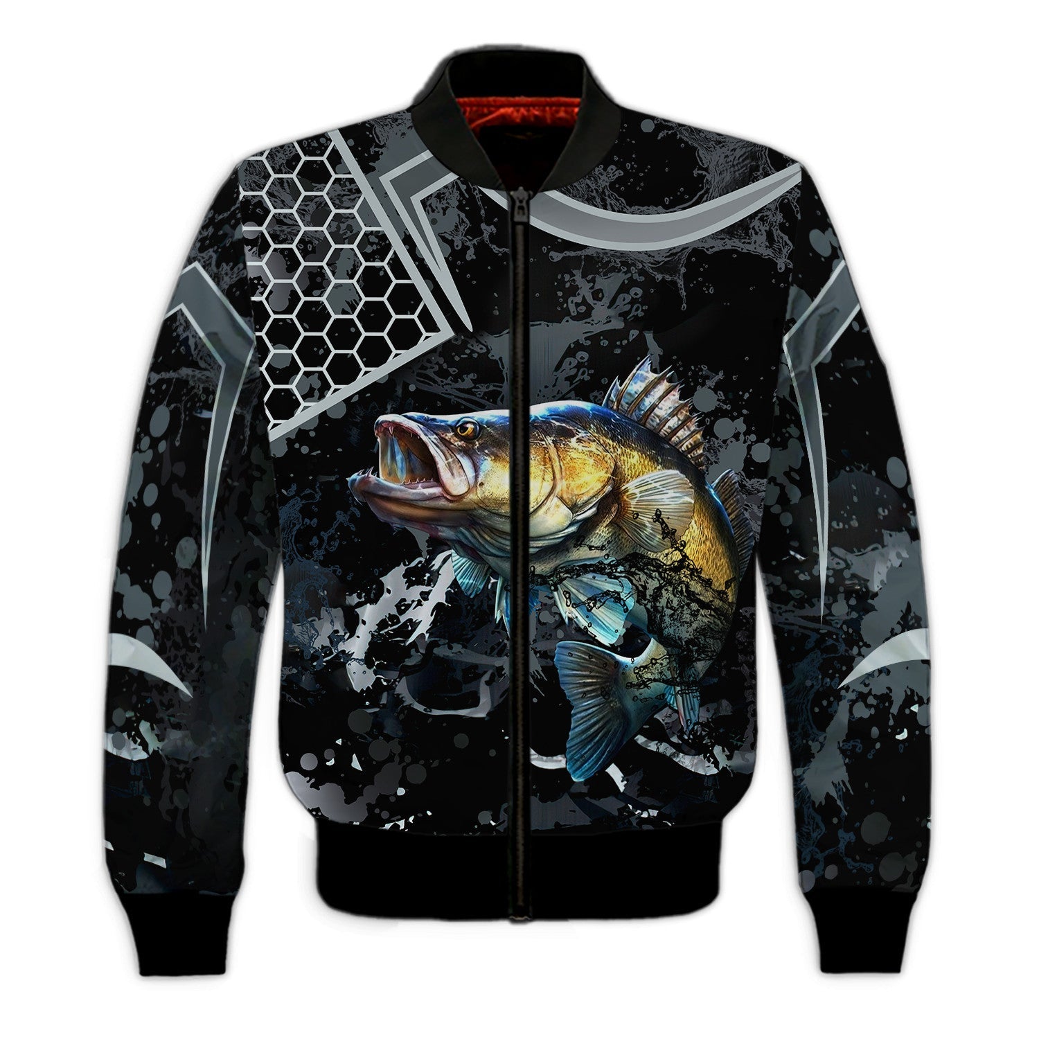 Bass Fishing Black 3D Hoodie Shirt For Men Hunting Life Hoodie Gifts