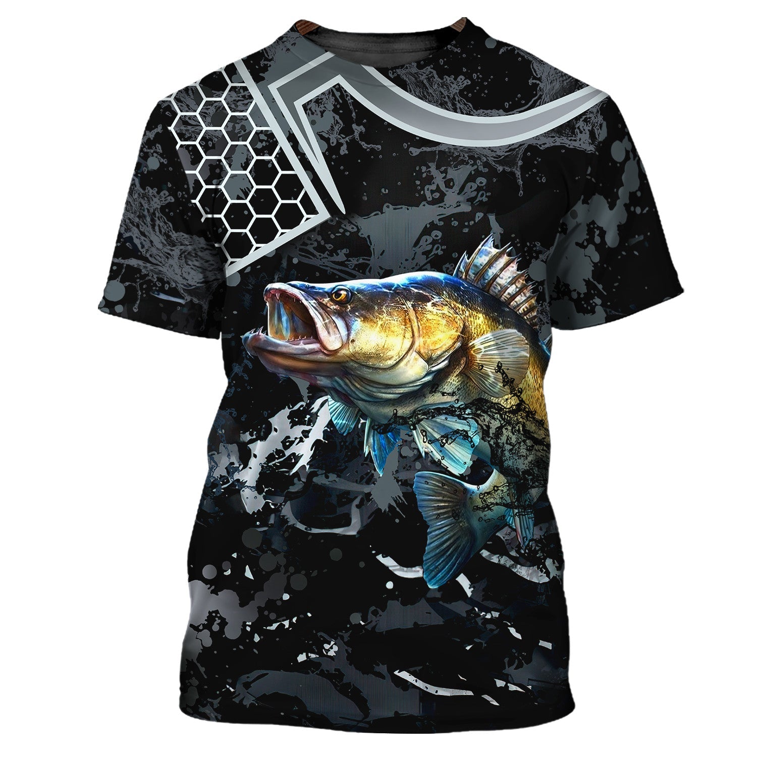 Bass Fishing Black 3D Hoodie Shirt For Men Hunting Life Hoodie Gifts