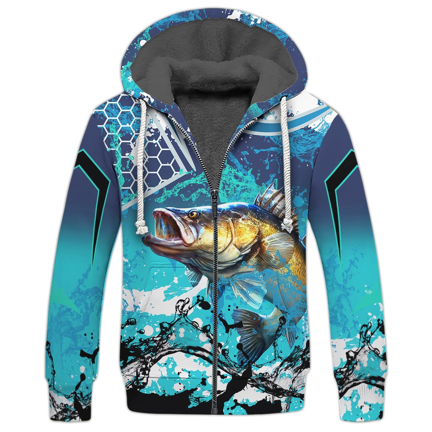 Bass Fishing Blue 3D Hoodie Shirt For Men Hunting Life Hoodie Gifts