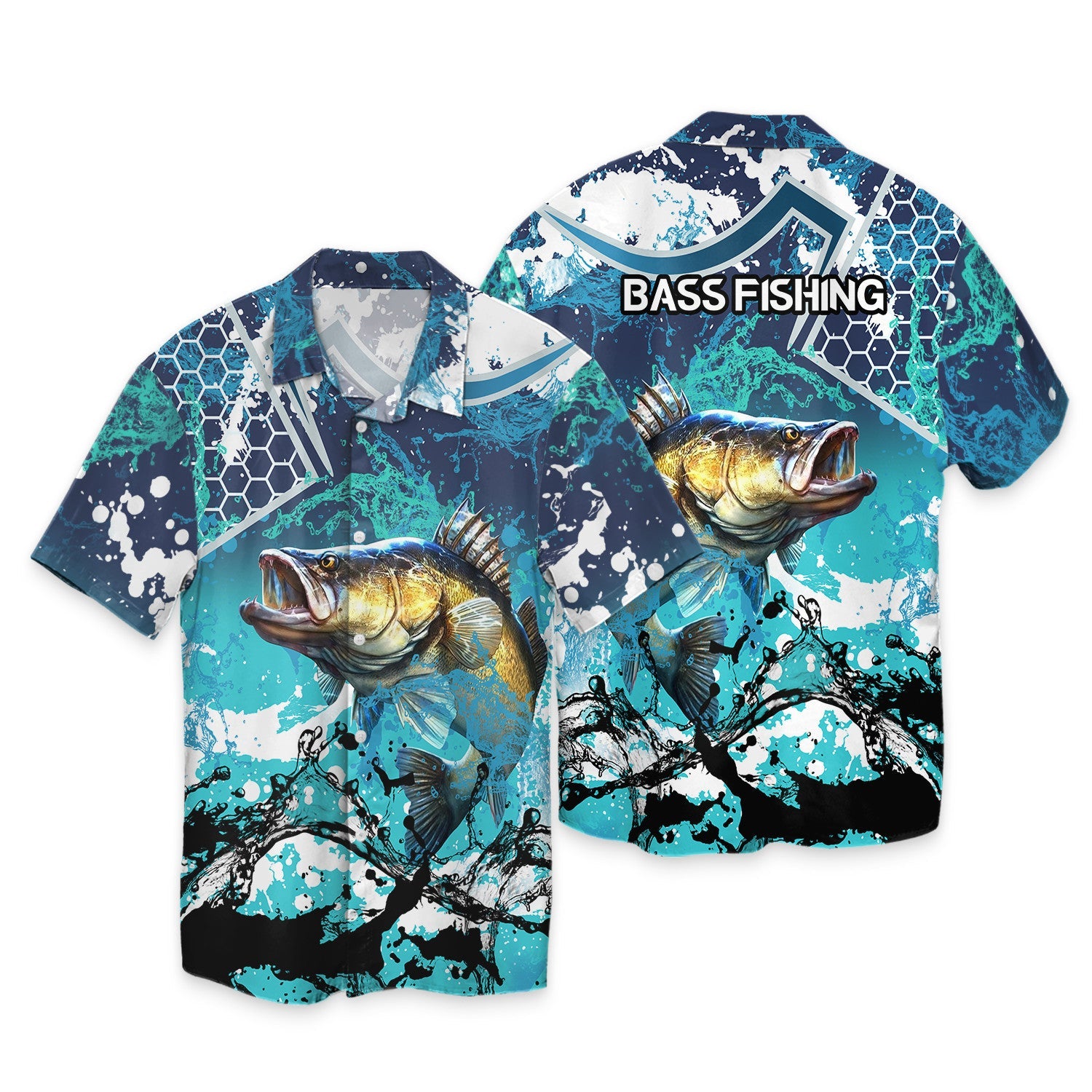 Bass Fishing Blue 3D Hoodie Shirt For Men Hunting Life Hoodie Gifts