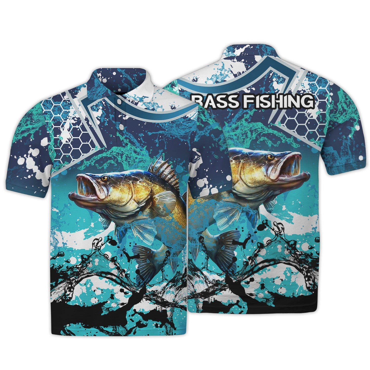 Bass Fishing Blue 3D Hoodie Shirt For Men Hunting Life Hoodie Gifts