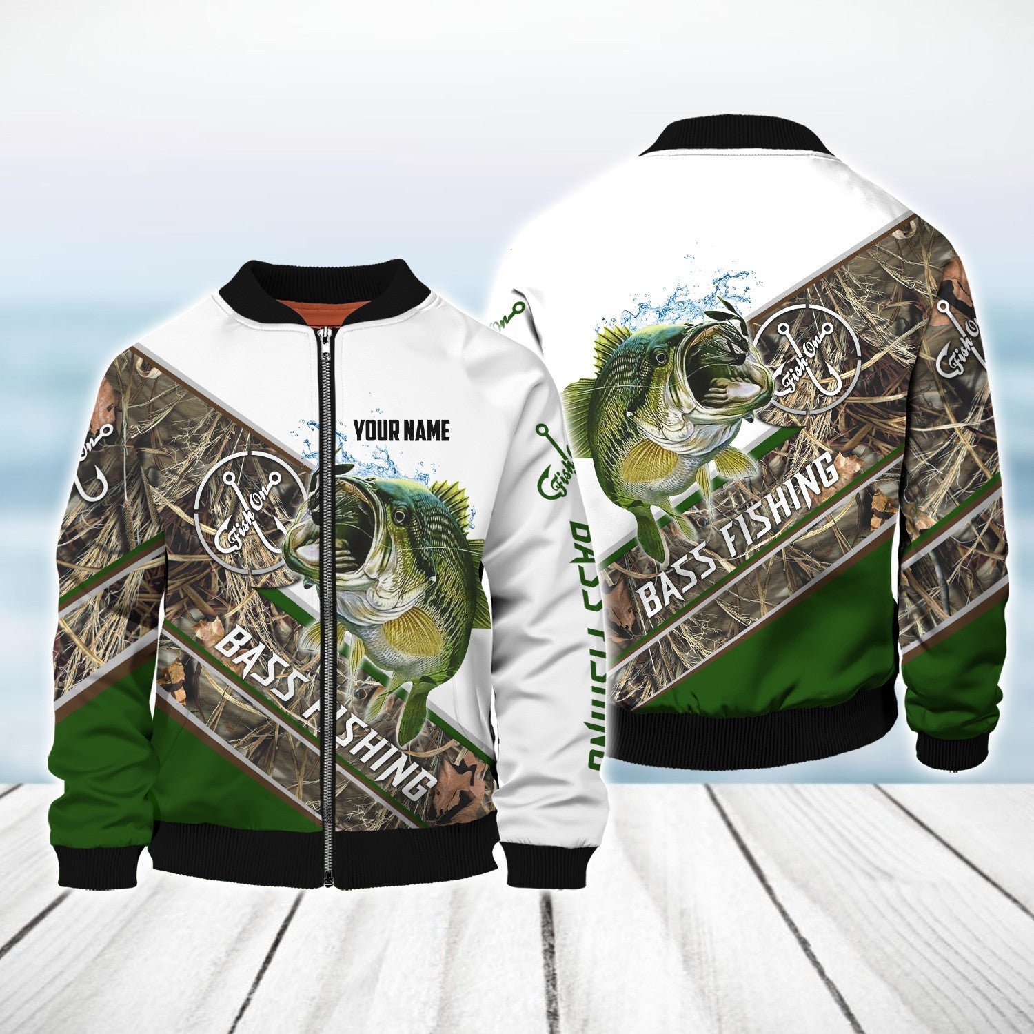 Bass Fishing, Fish On Custom Name 3D Full Print