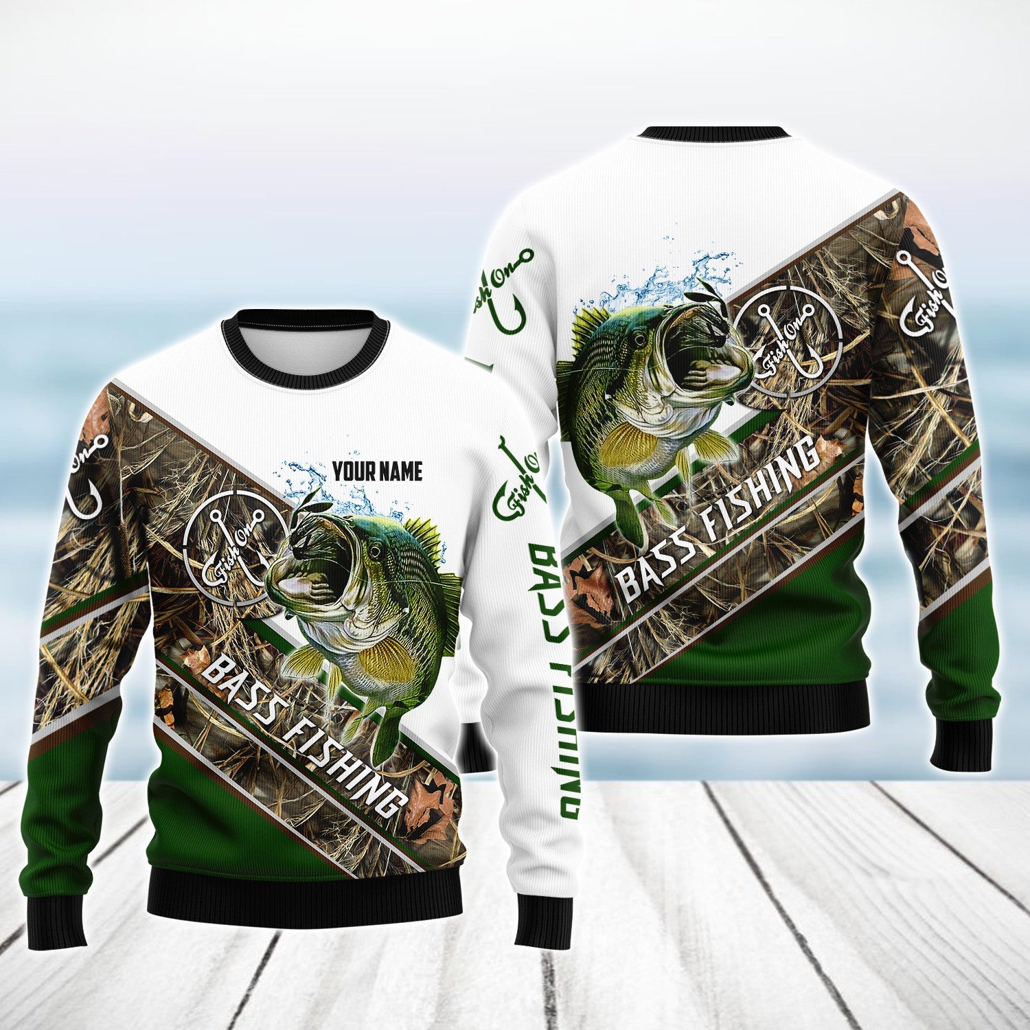 Bass Fishing, Fish On Custom Name 3D Full Print
