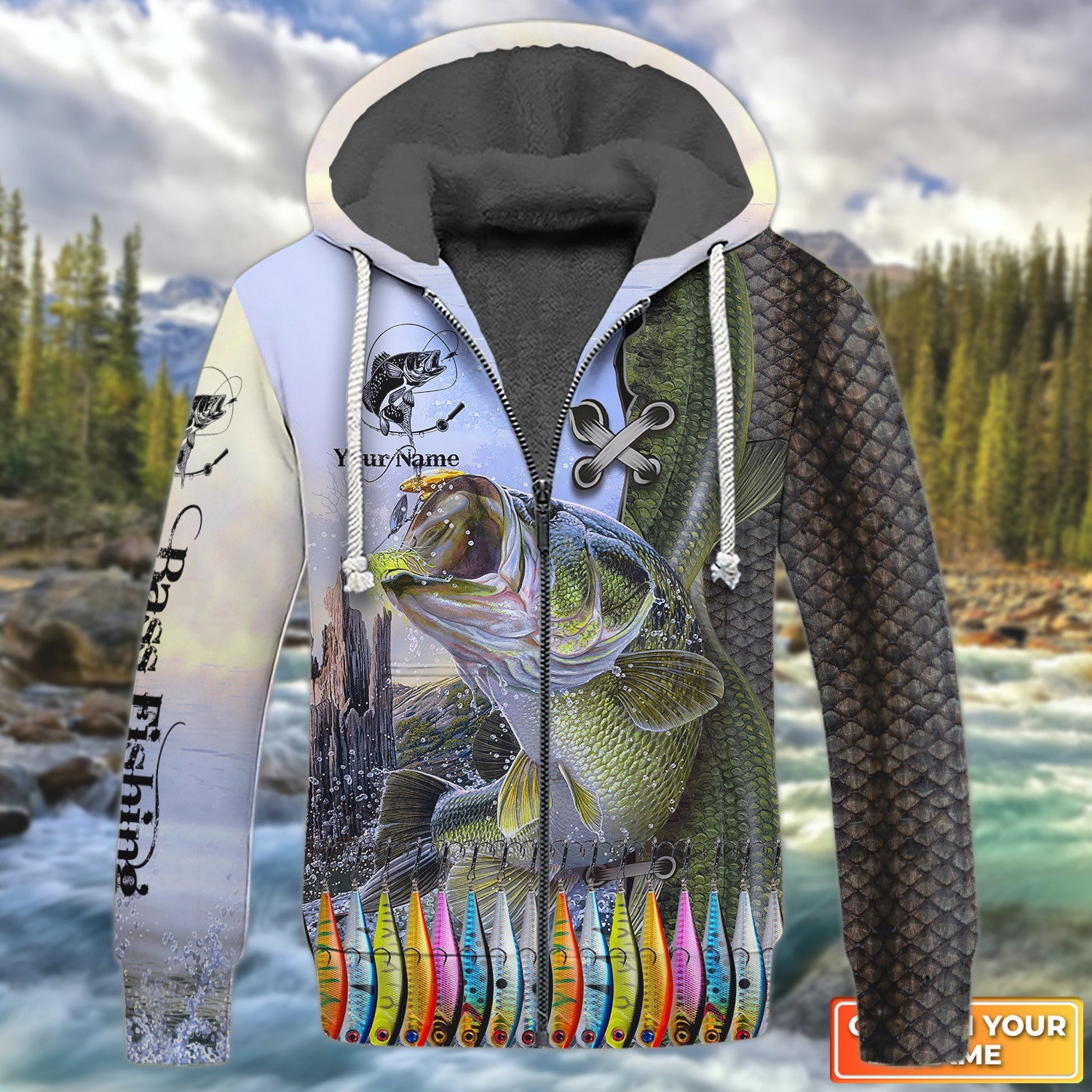 Bass Fishing And Fishing Tackle Personalized Name 3D Full Print Shirts