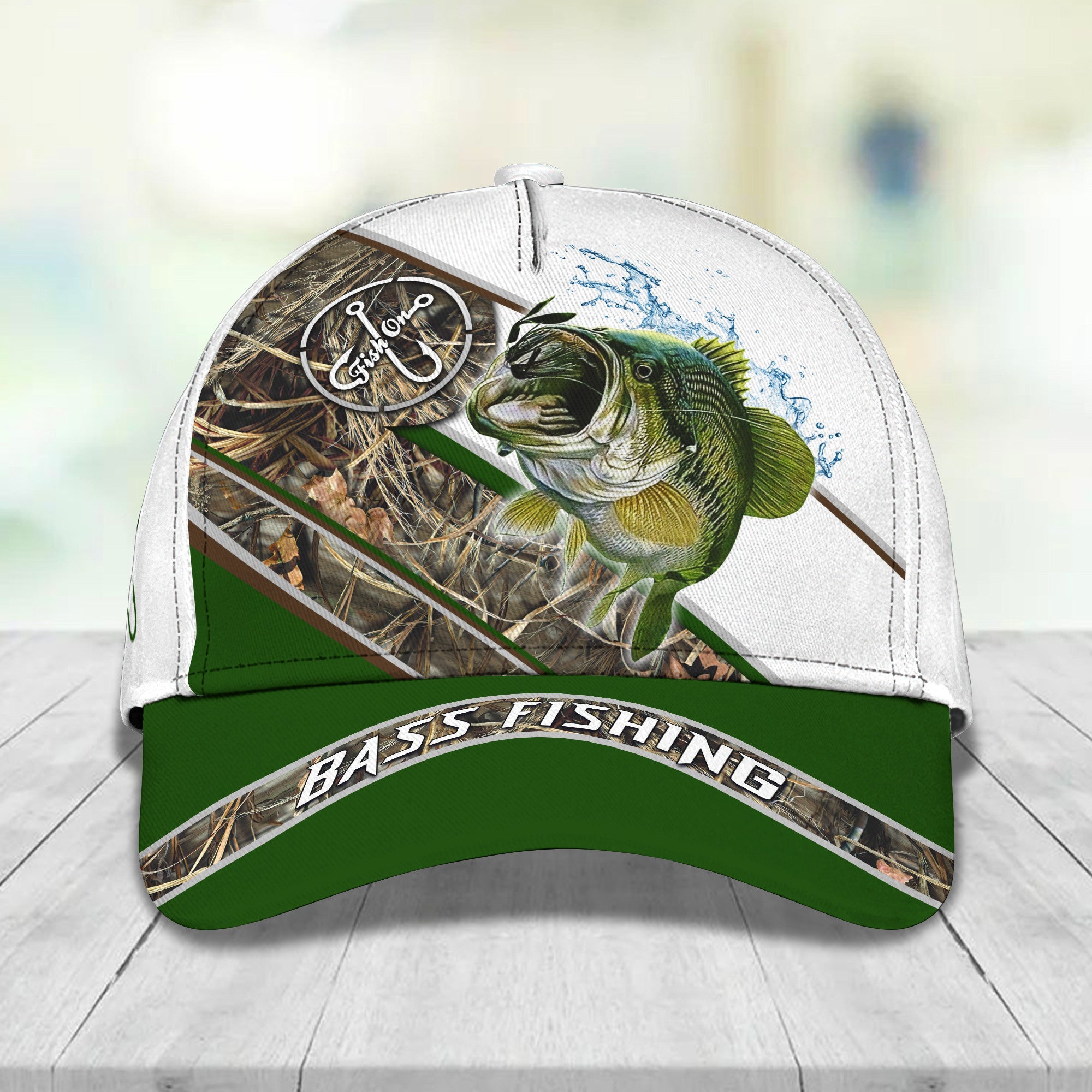 Bass Fishing, Fish On 3D Classic Cap