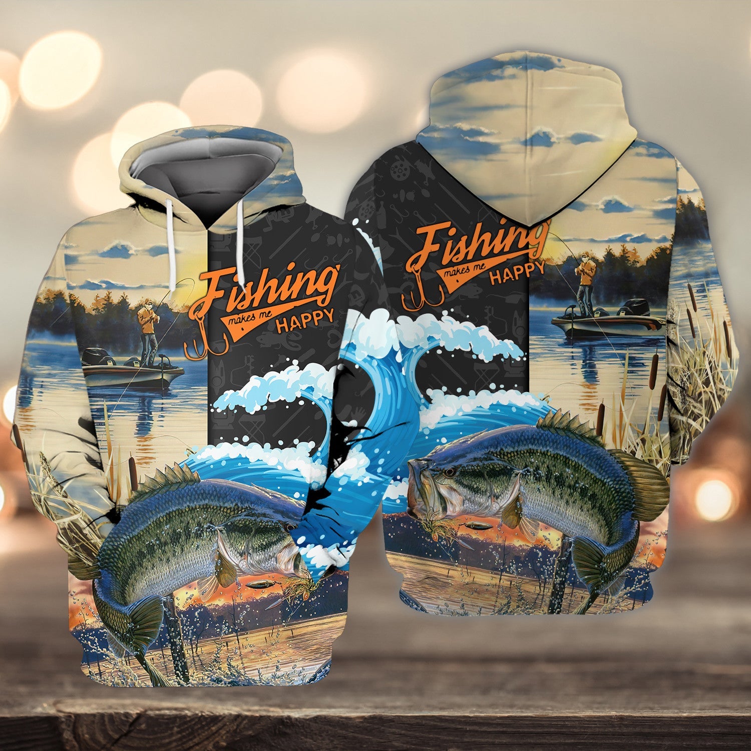 Bass Fishing 3D Full Print Shirts