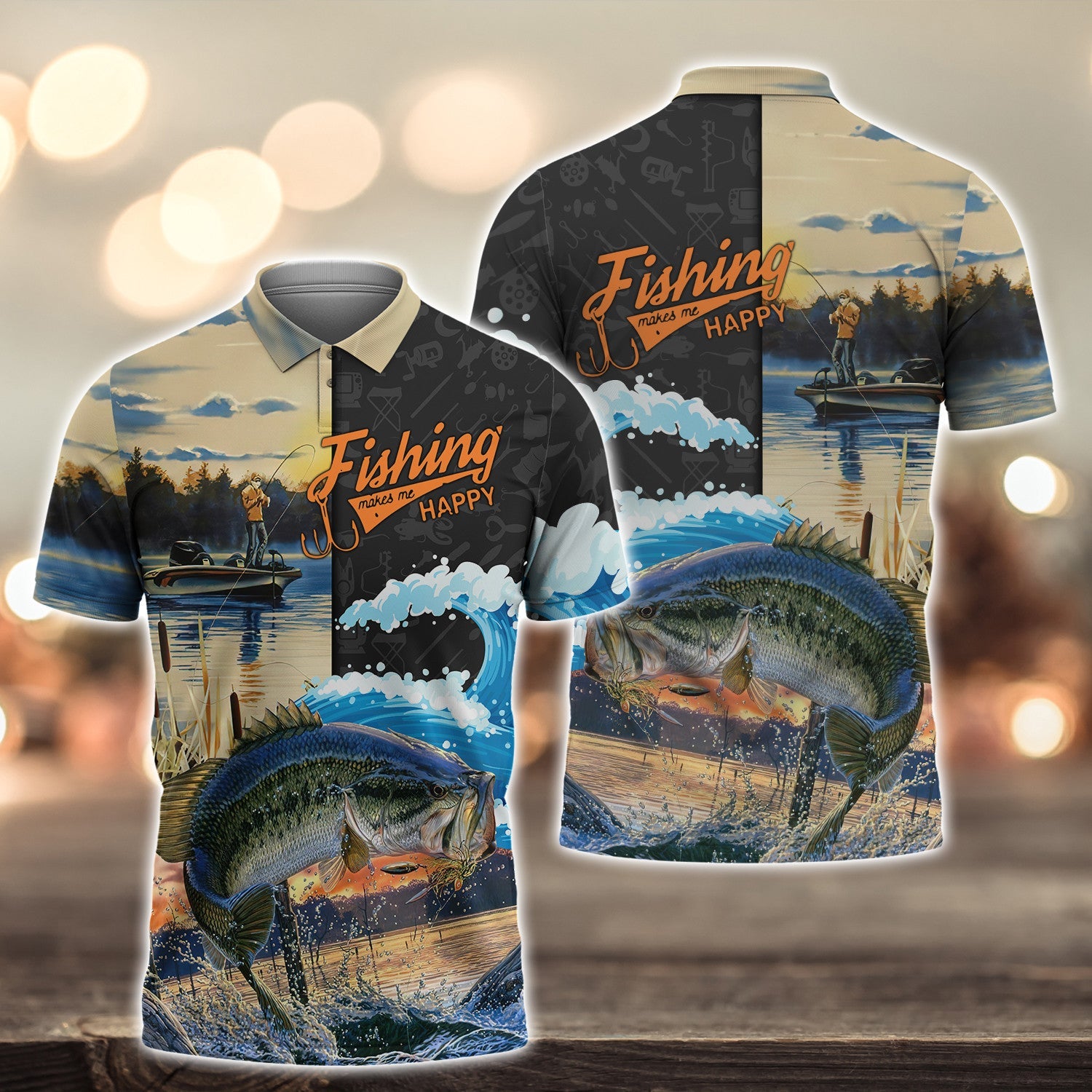 Bass Fishing 3D Full Print Shirts
