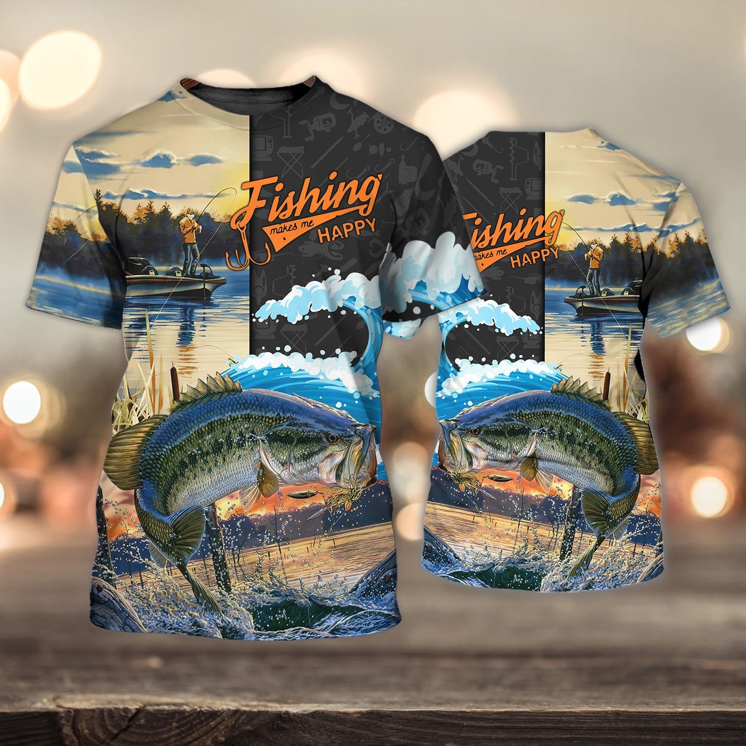 Bass Fishing 3D Full Print Shirts