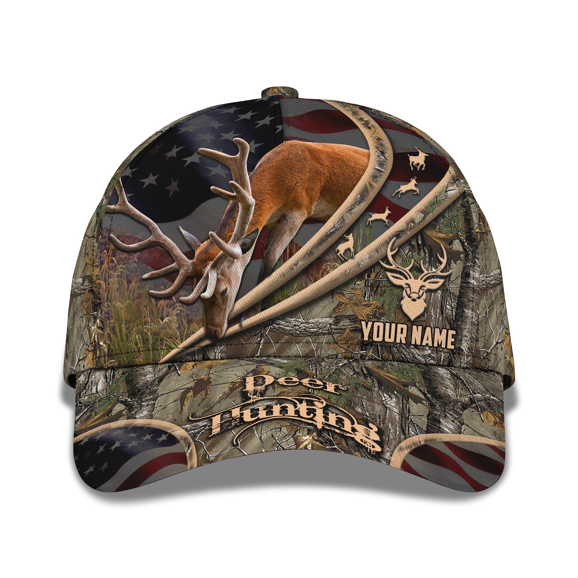 Deer Hunting Personalized Name Cap 70, Nvc97