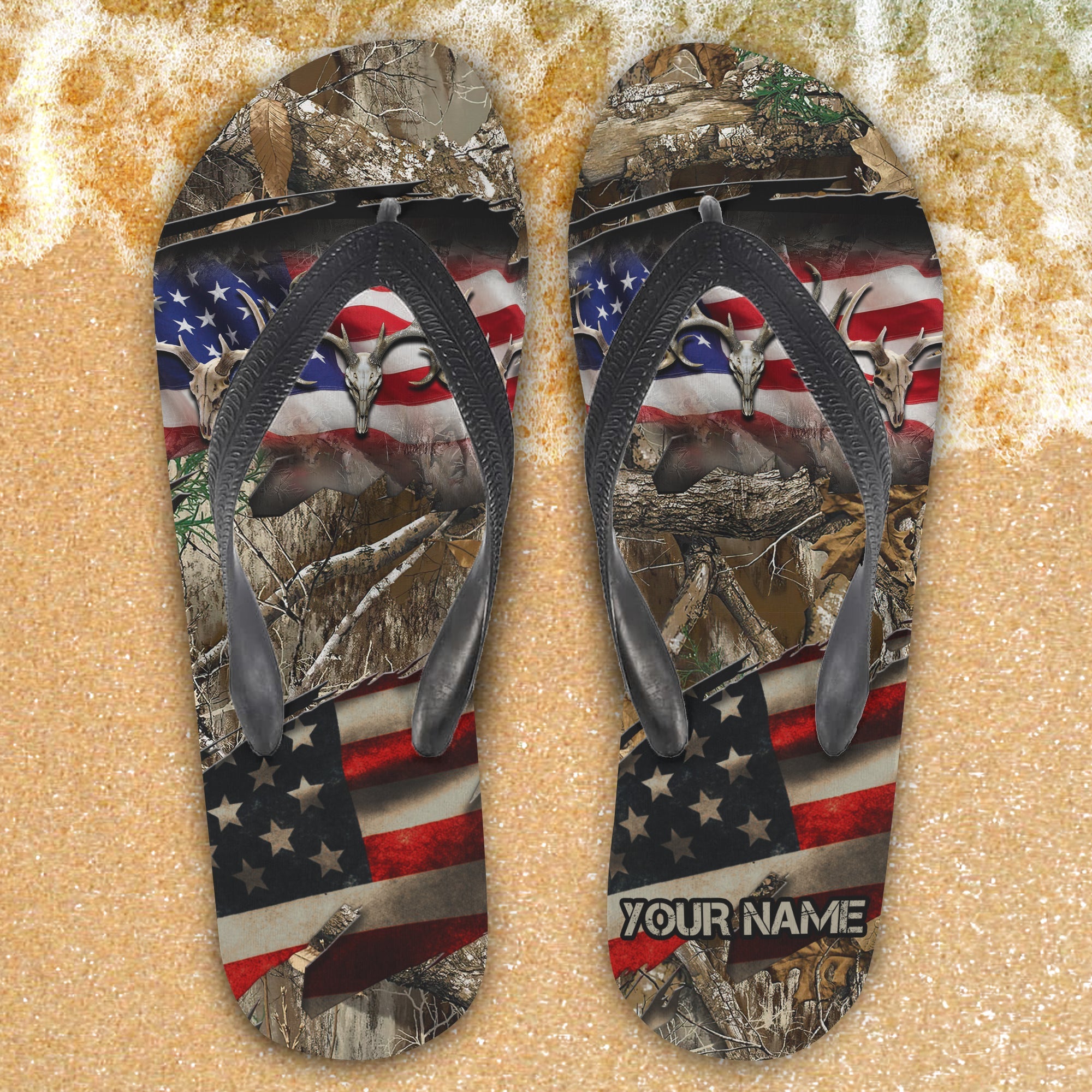 Custom Flip Flops - Hunting - Fuly 15