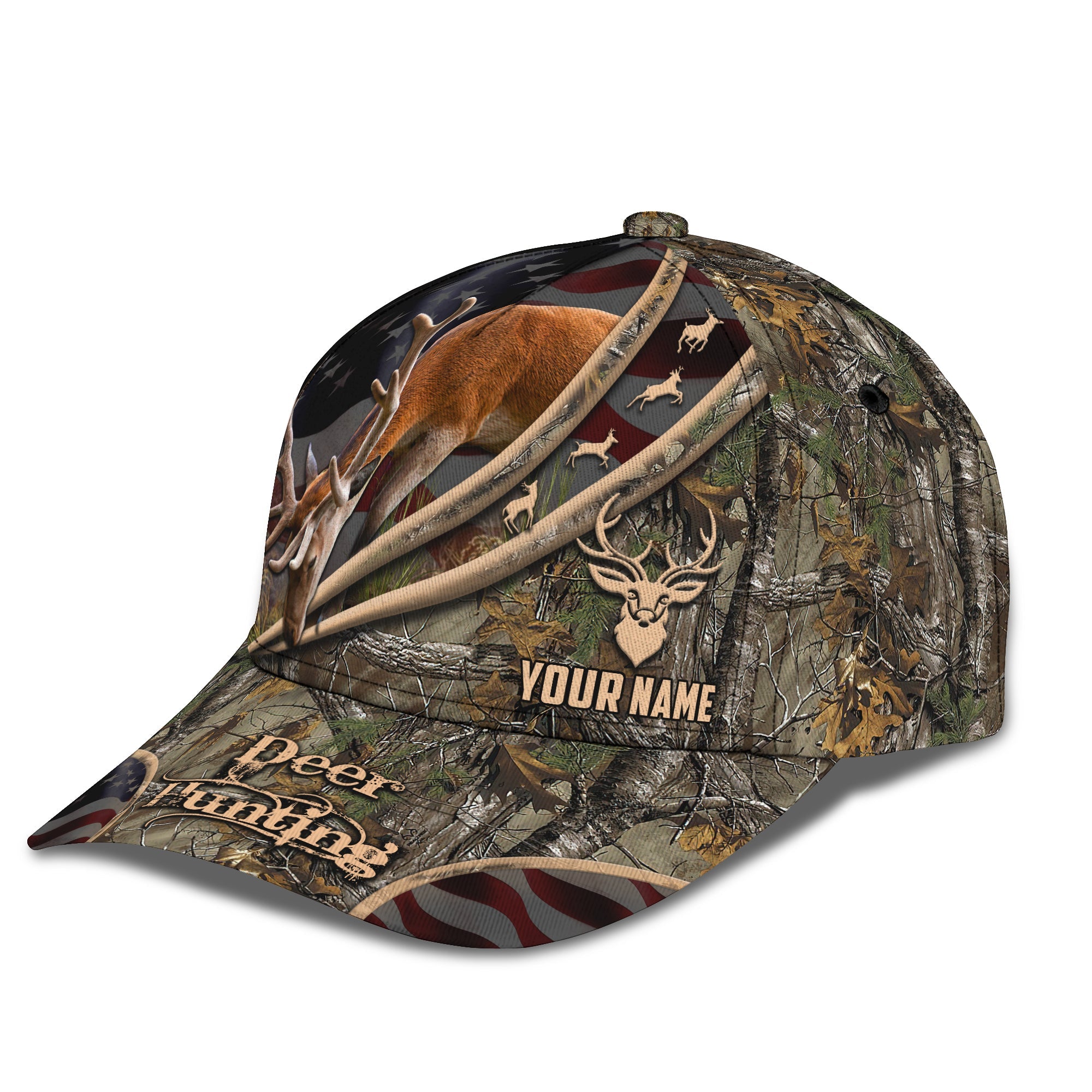 Deer Hunting Personalized Name Cap 70, Nvc97