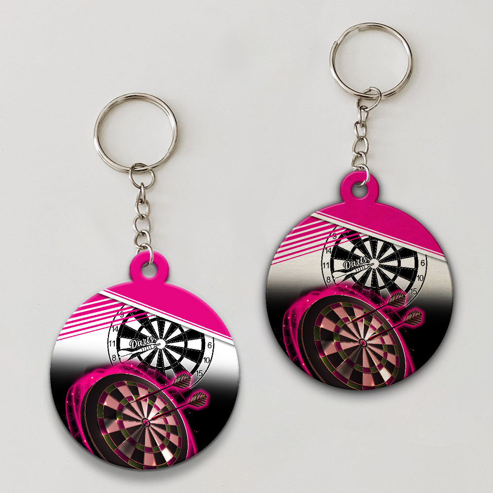 I'm Sexy And I Throw It Keychain For Darts Player (Pink)