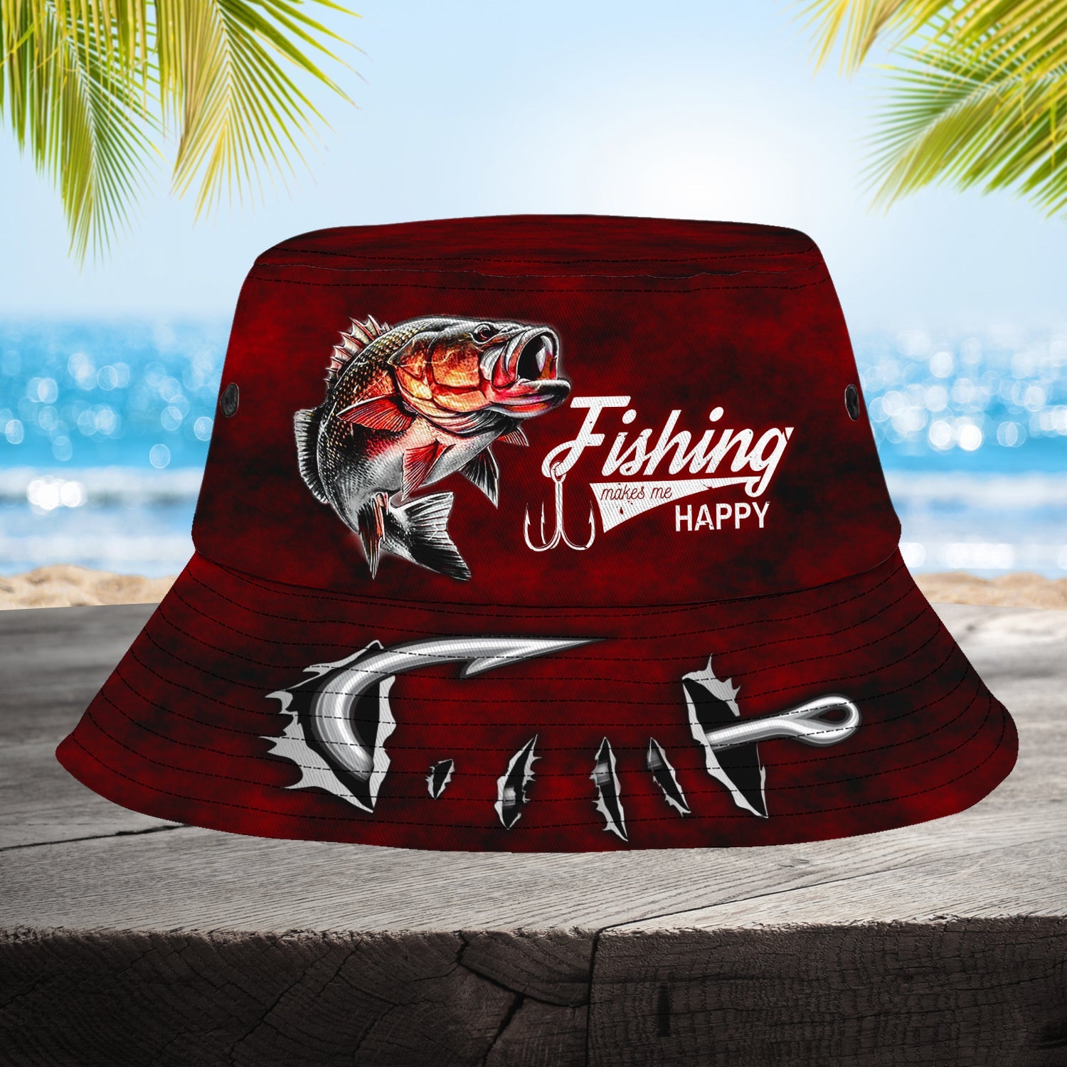 Bass Fishing - Custom Bucket Hat - 198