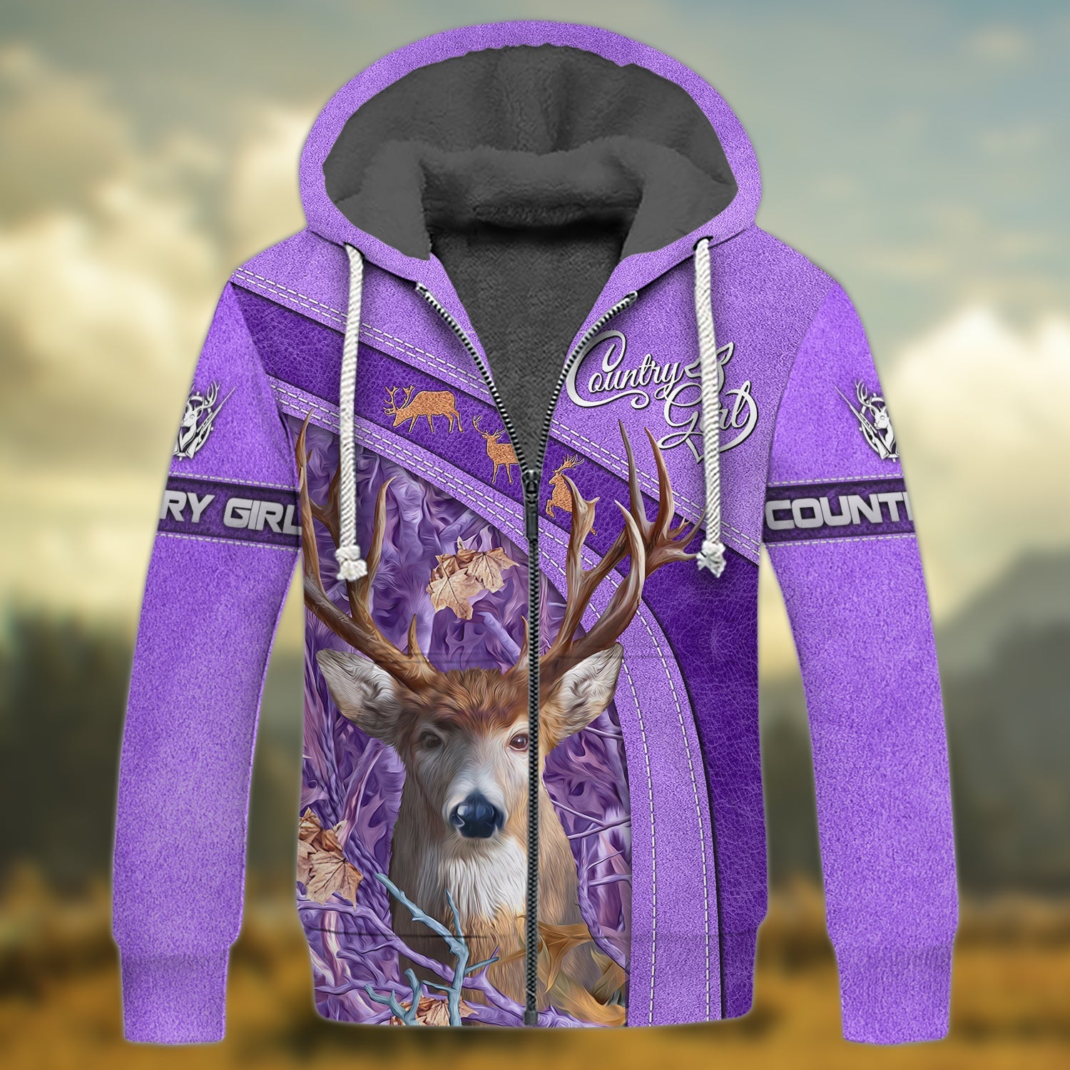 Country Girl - 3D Full Print Shirts - Tad 531 (Purple)