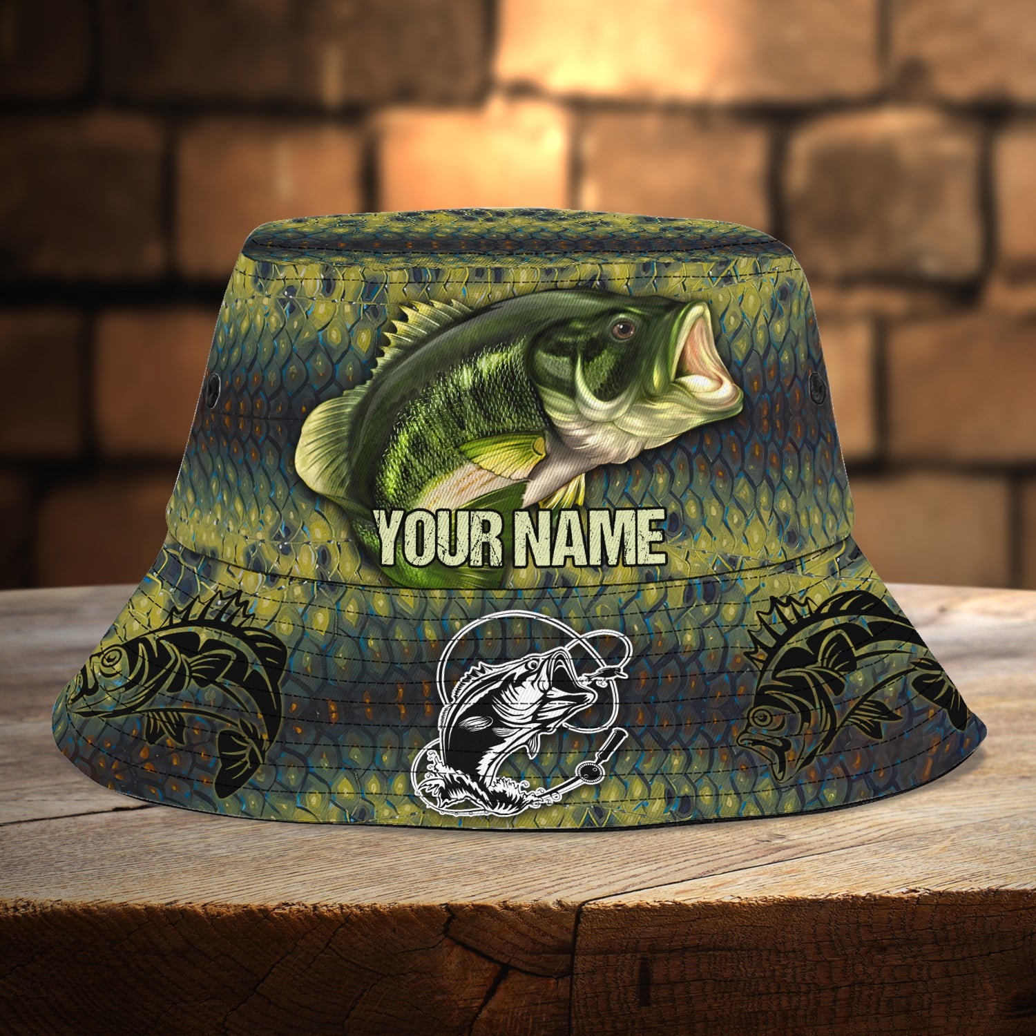 Custom Bucket Hat - Fishing - Fuly 1