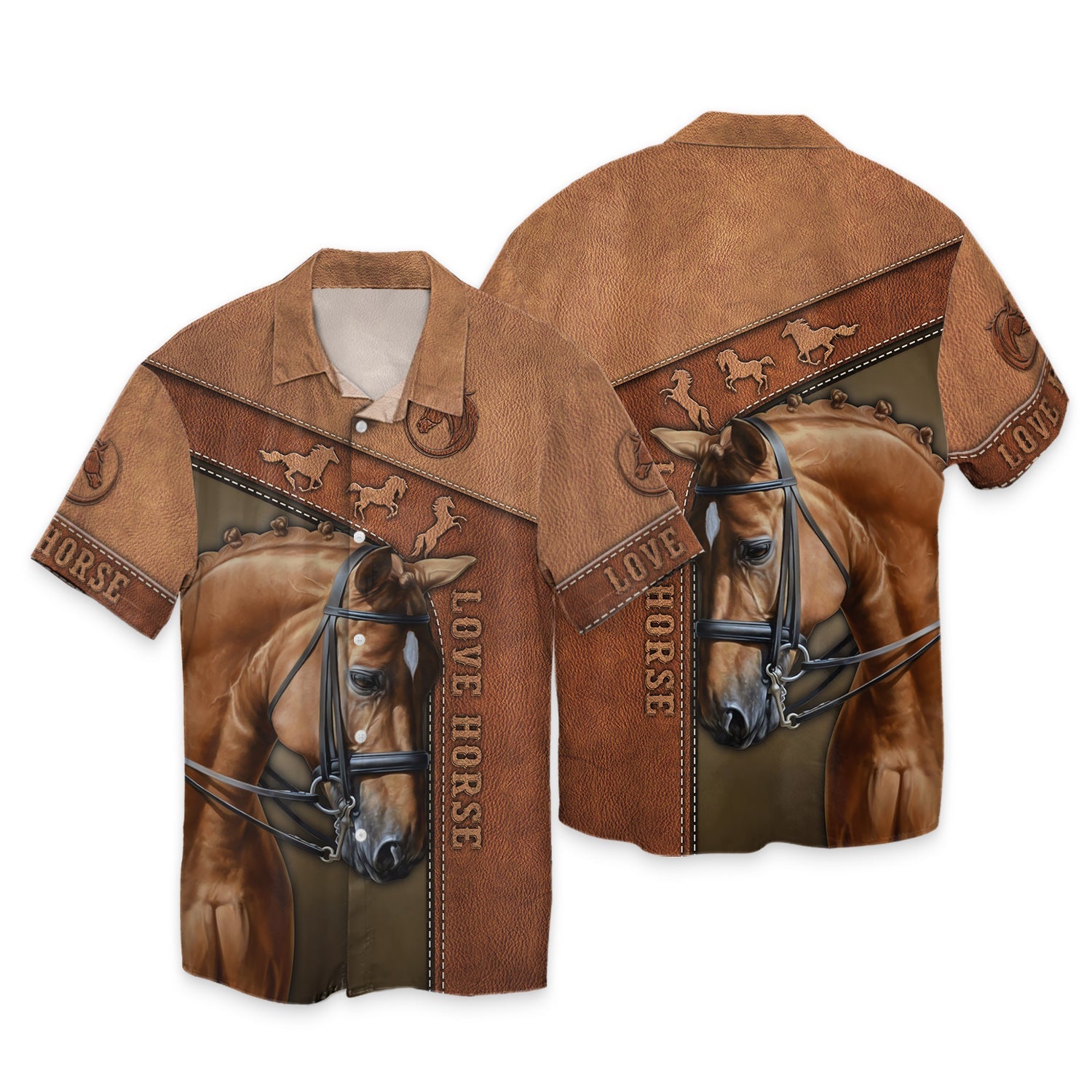 Love Horse Brown - 3D Full Print - DAH-3D-1OX4X