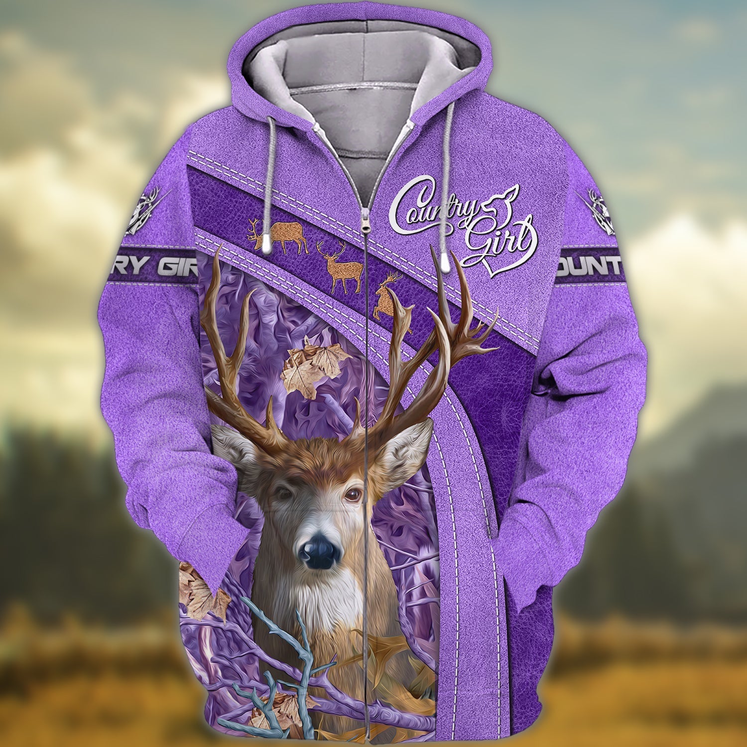 Country Girl - 3D Full Print Shirts - Tad 531 (Purple)