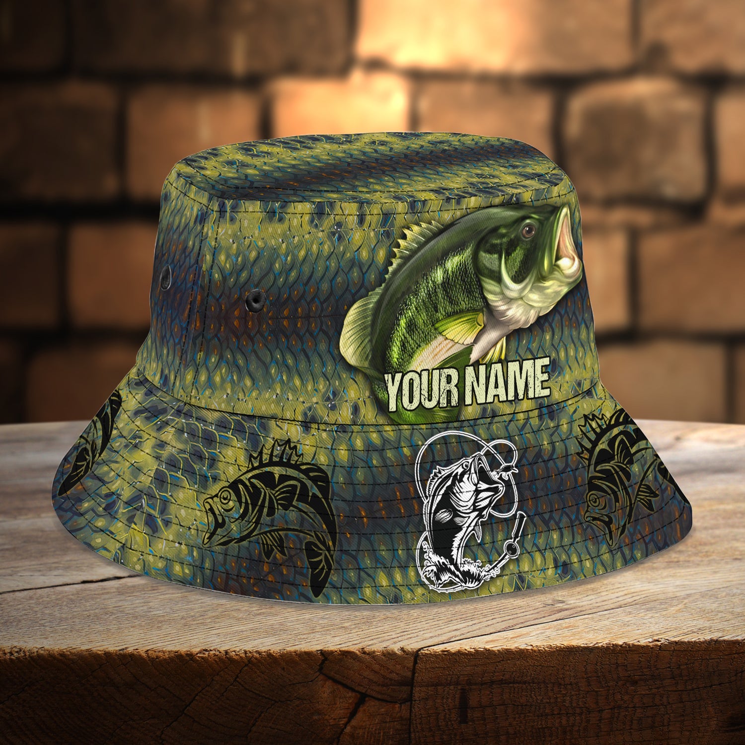 Custom Bucket Hat - Fishing - Fuly 1