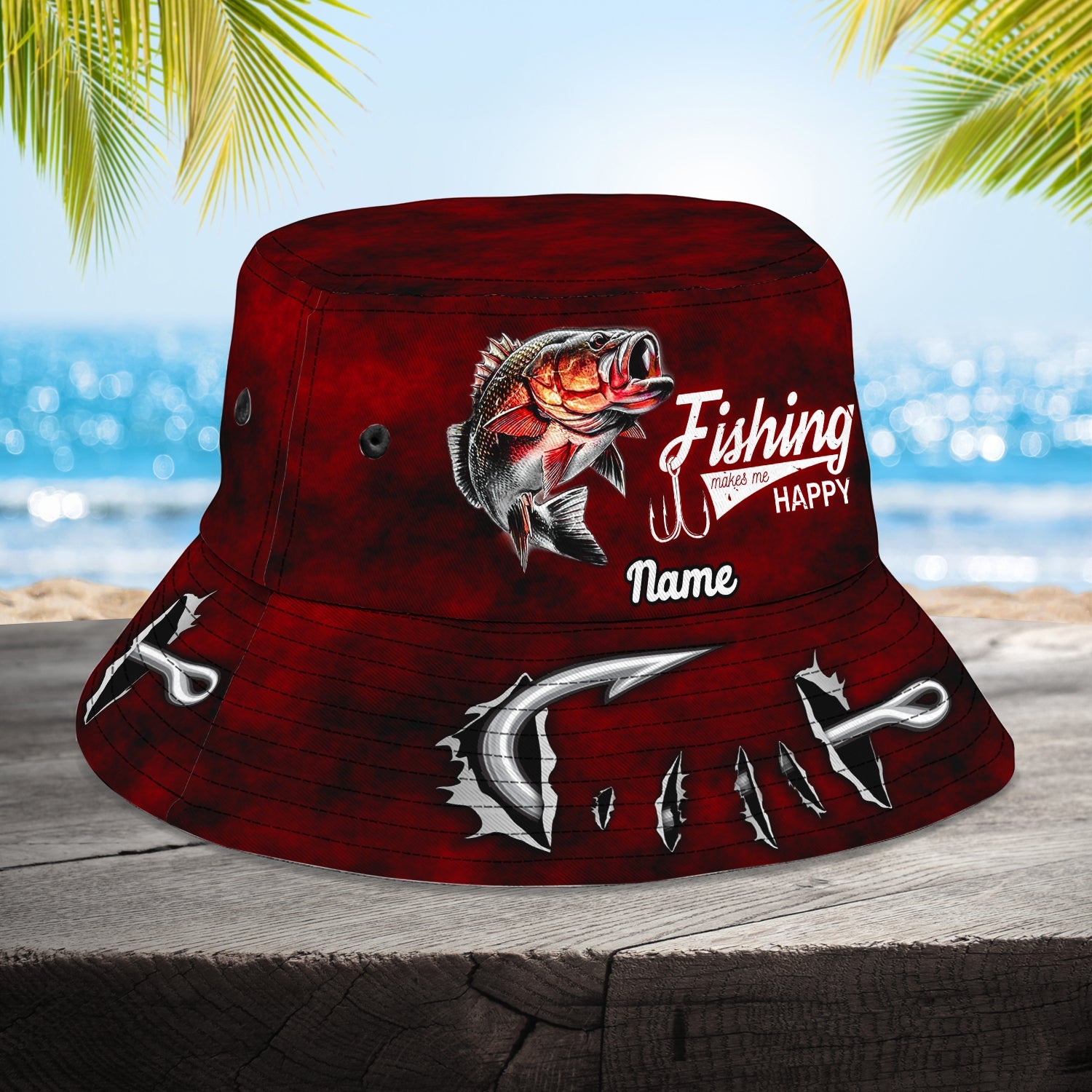 Bass Fishing - Custom Bucket Hat - 198