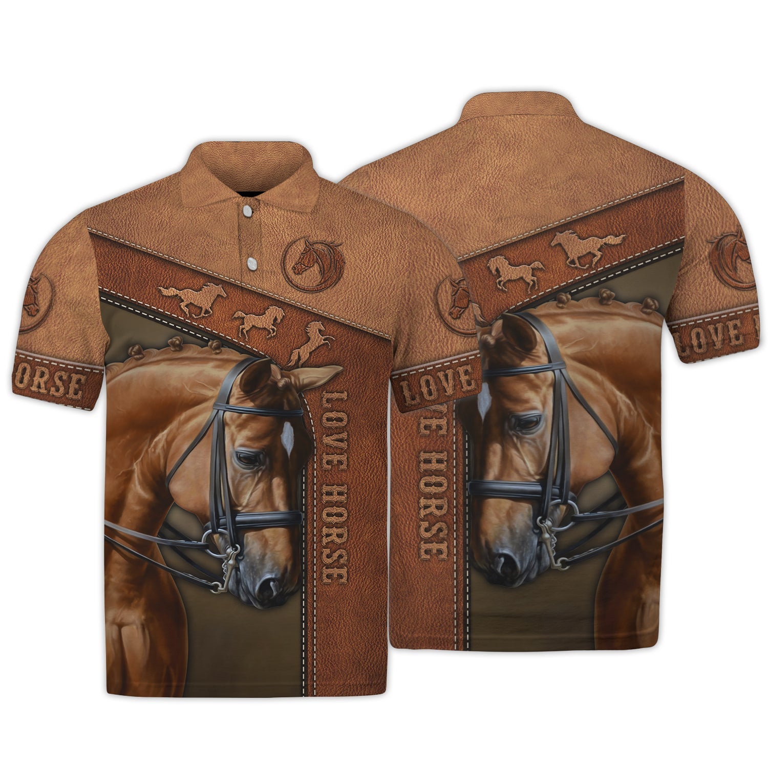 Love Horse Brown - 3D Full Print - DAH-3D-1OX4X