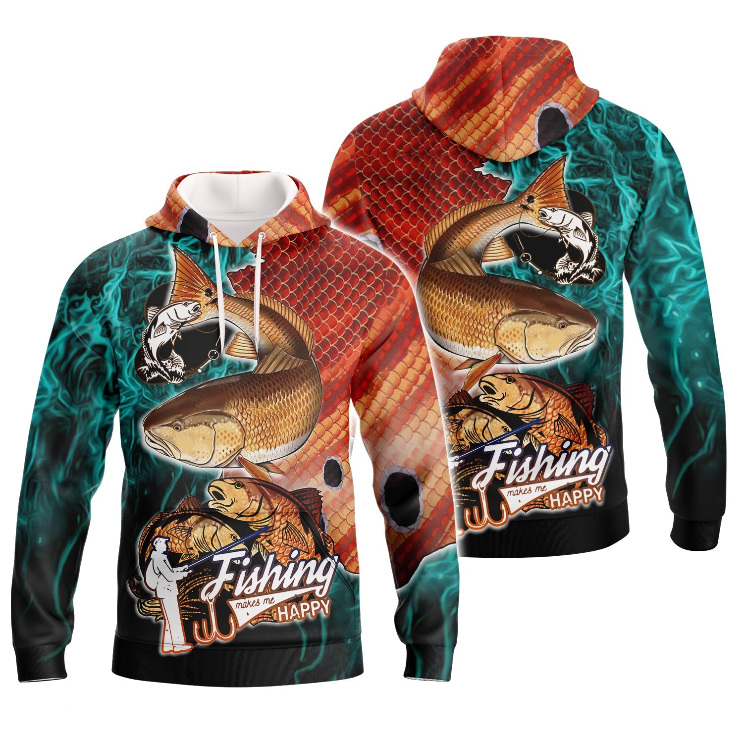 Redfish Fishing - 3D Full Print - QB95