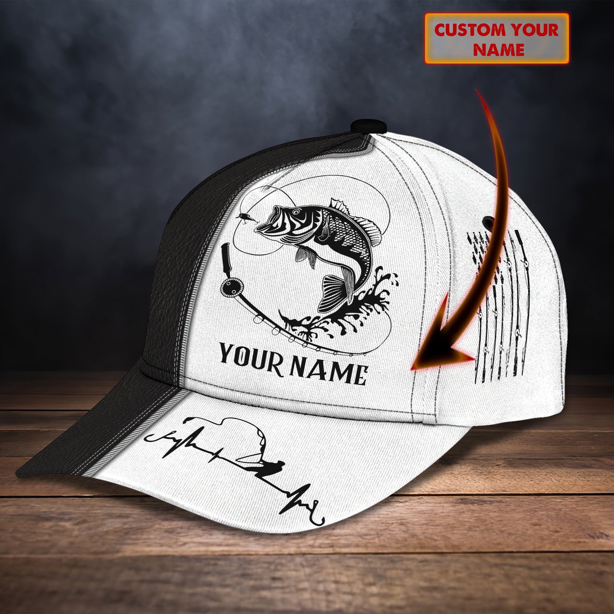Fishing - Personalize Name Cap  - H98 326