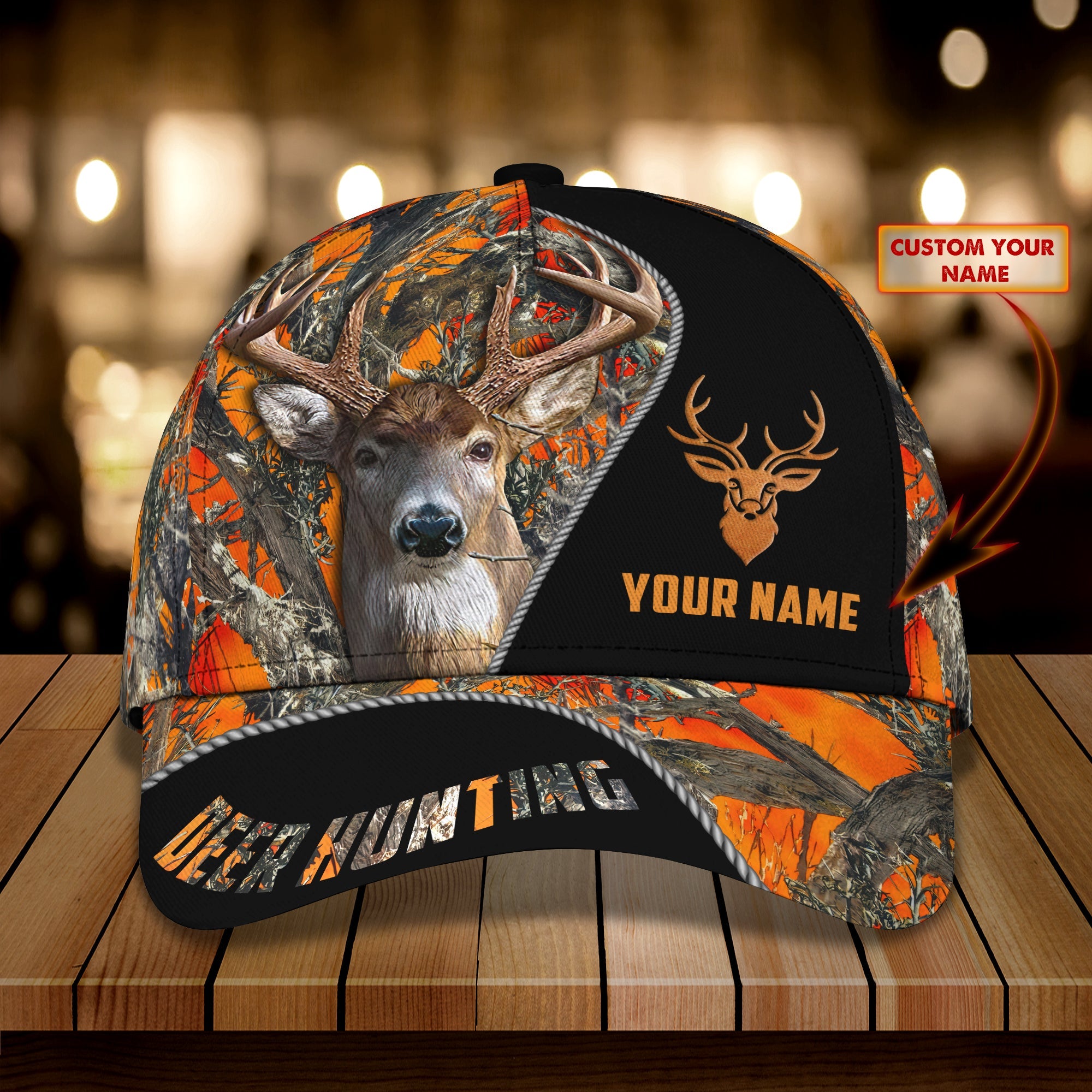 Deer Hunting - Personalized Name Cap 056 - Urt96