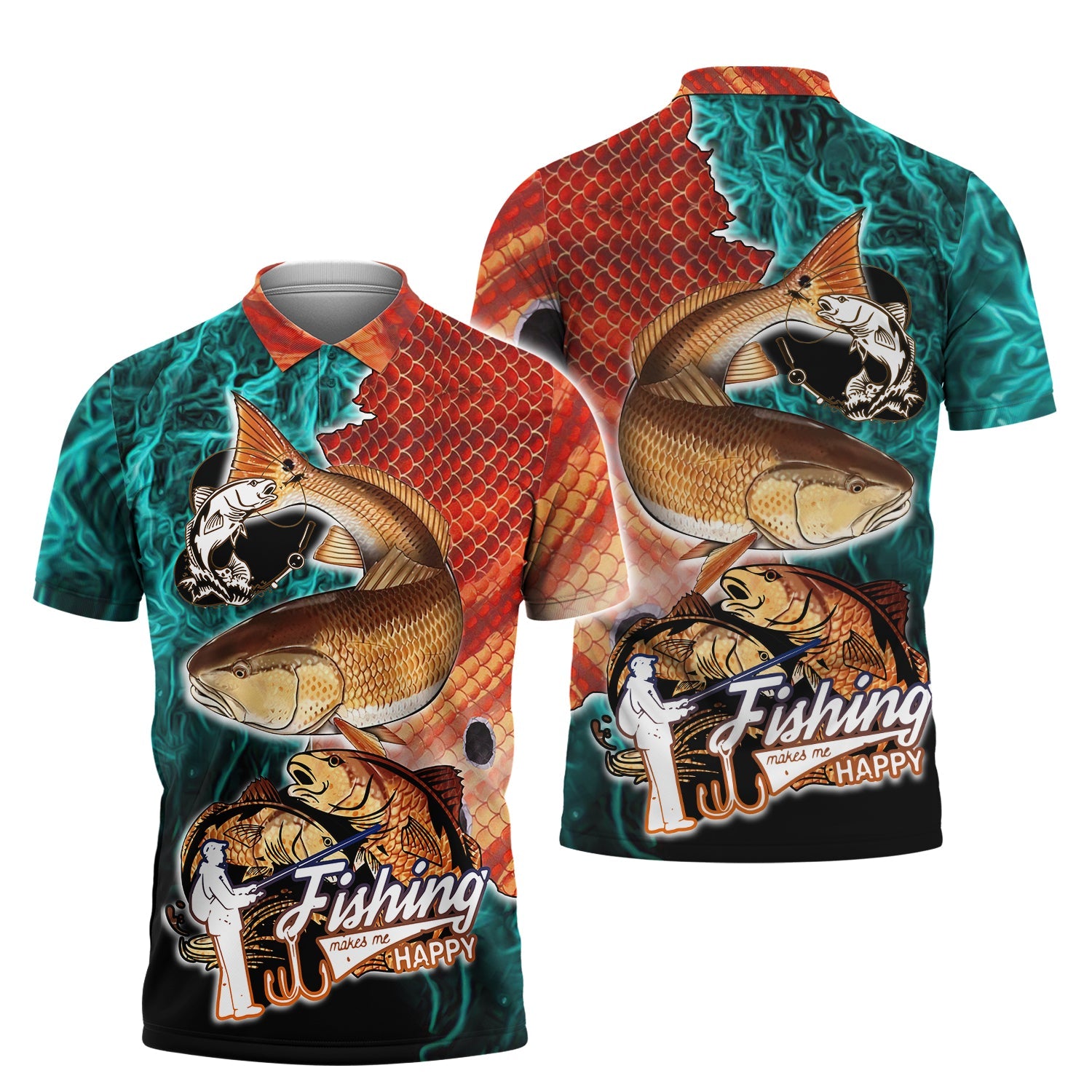 Redfish Fishing - 3D Full Print - QB95