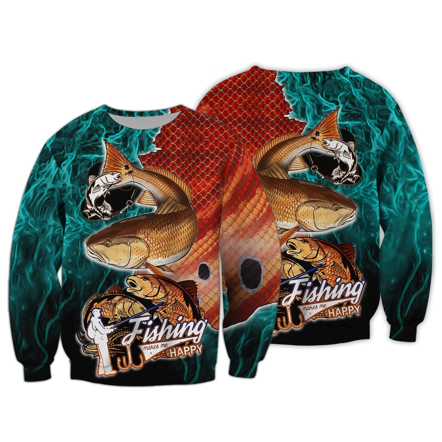 Redfish Fishing - 3D Full Print - QB95