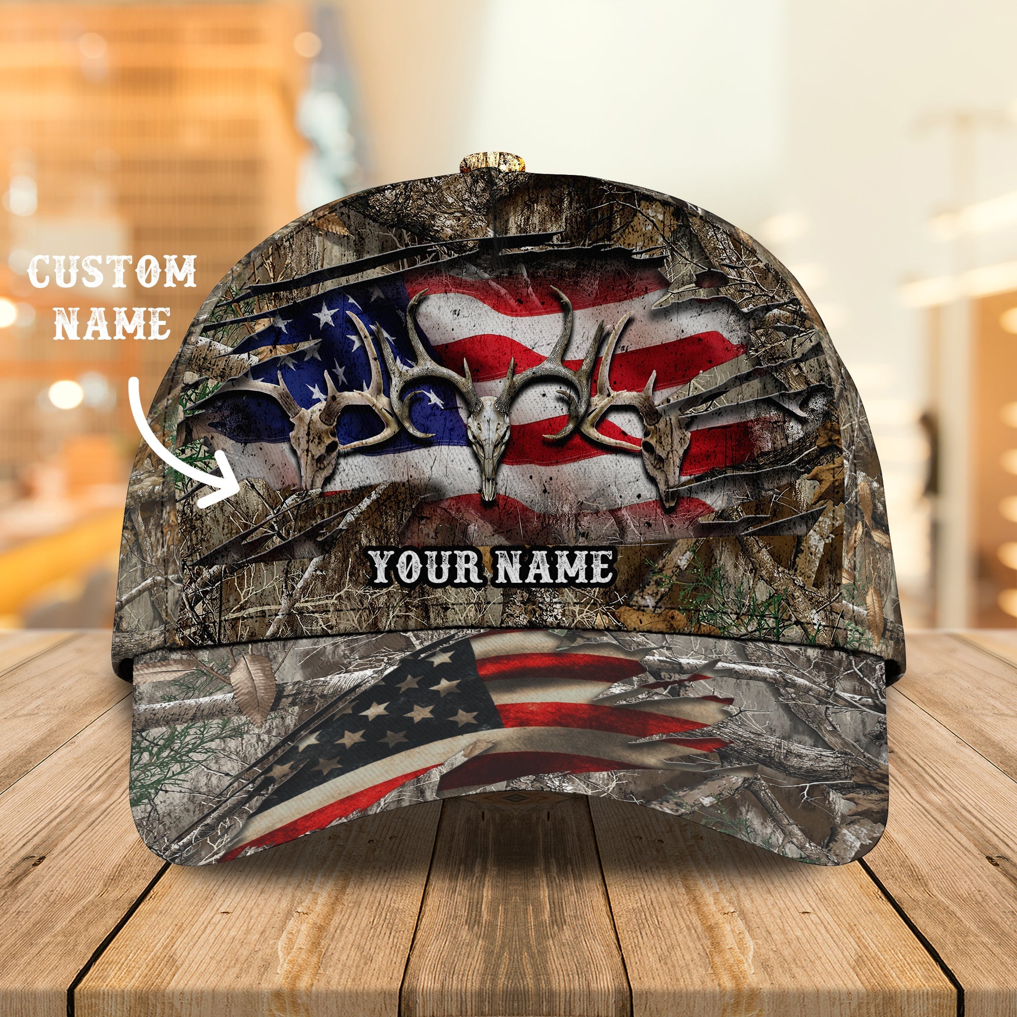 HUNTING CAP1 - Personalized Name Cap - BY97