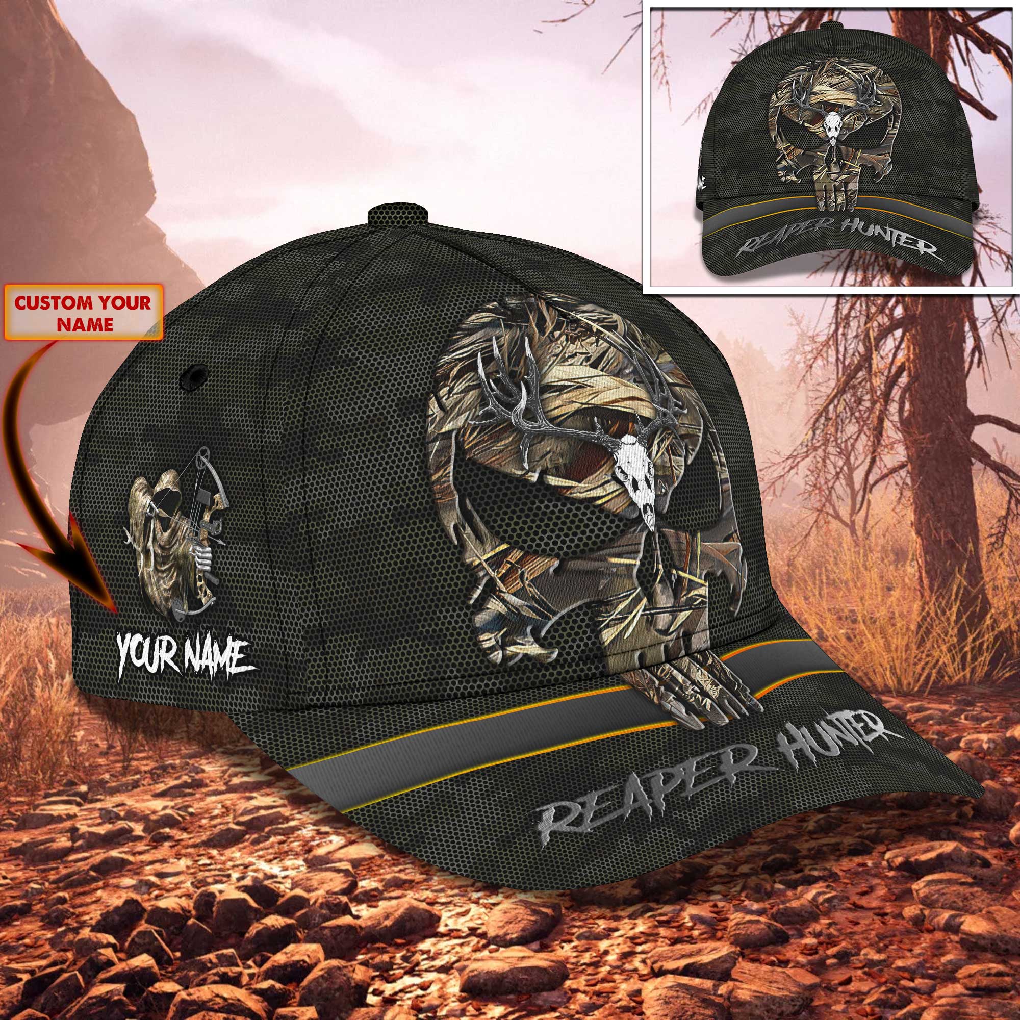 Reaper Hunter - Personalized Name Cap - Nmd 26