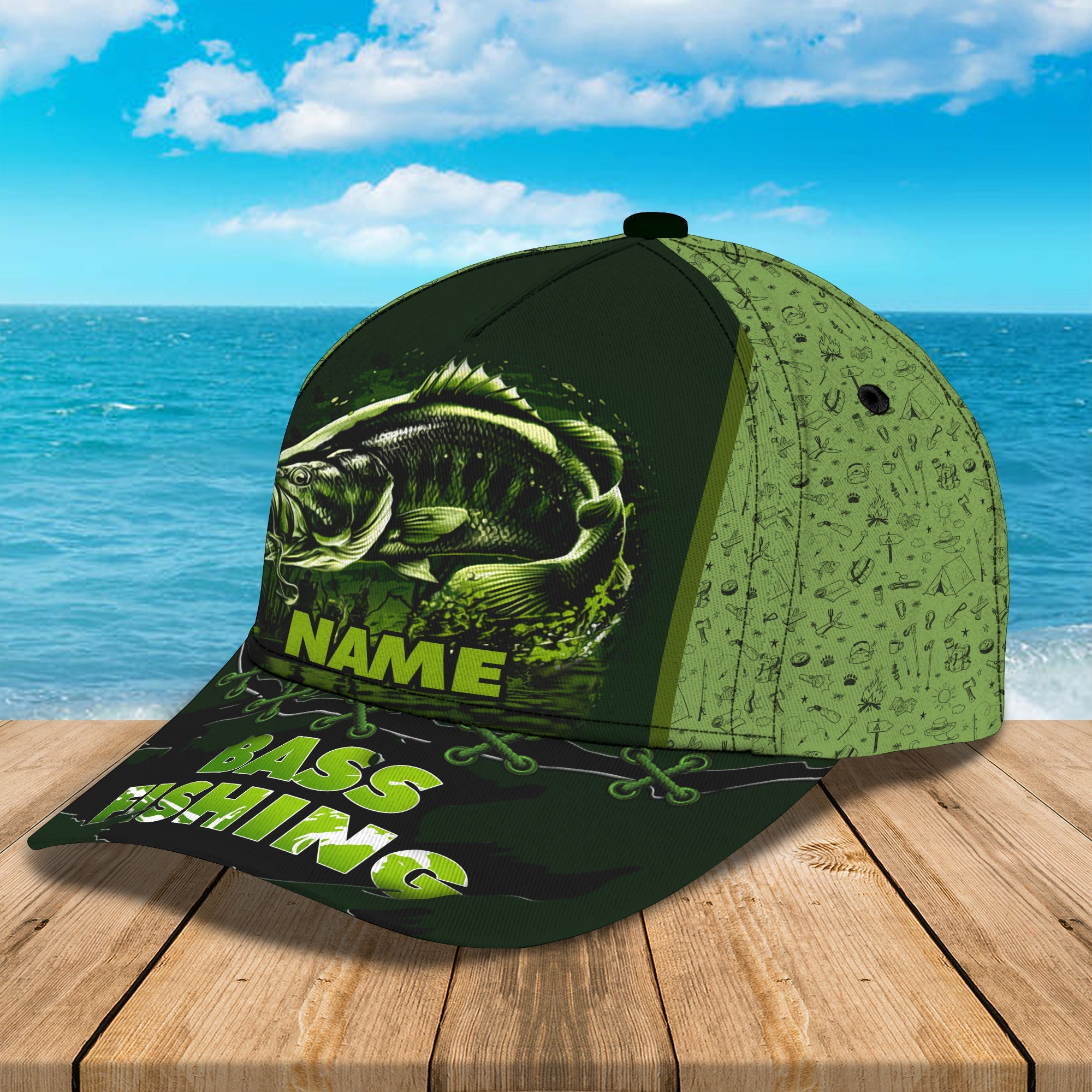 Fishing 01- Personalize Name Cap  - Loop - Ntp-154
