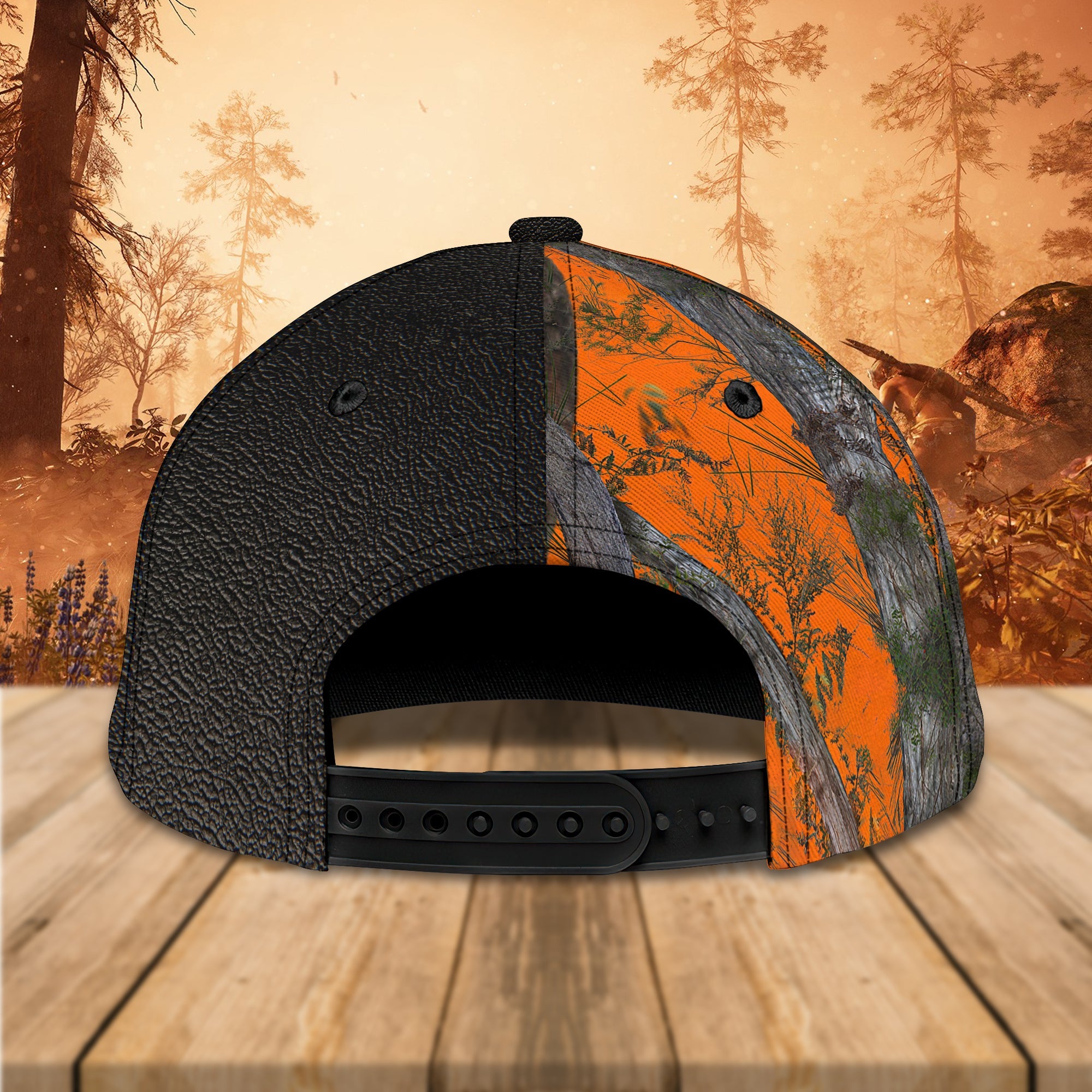 Beagle Hunting - Personalized Name Cap 01 - (Text Orange)