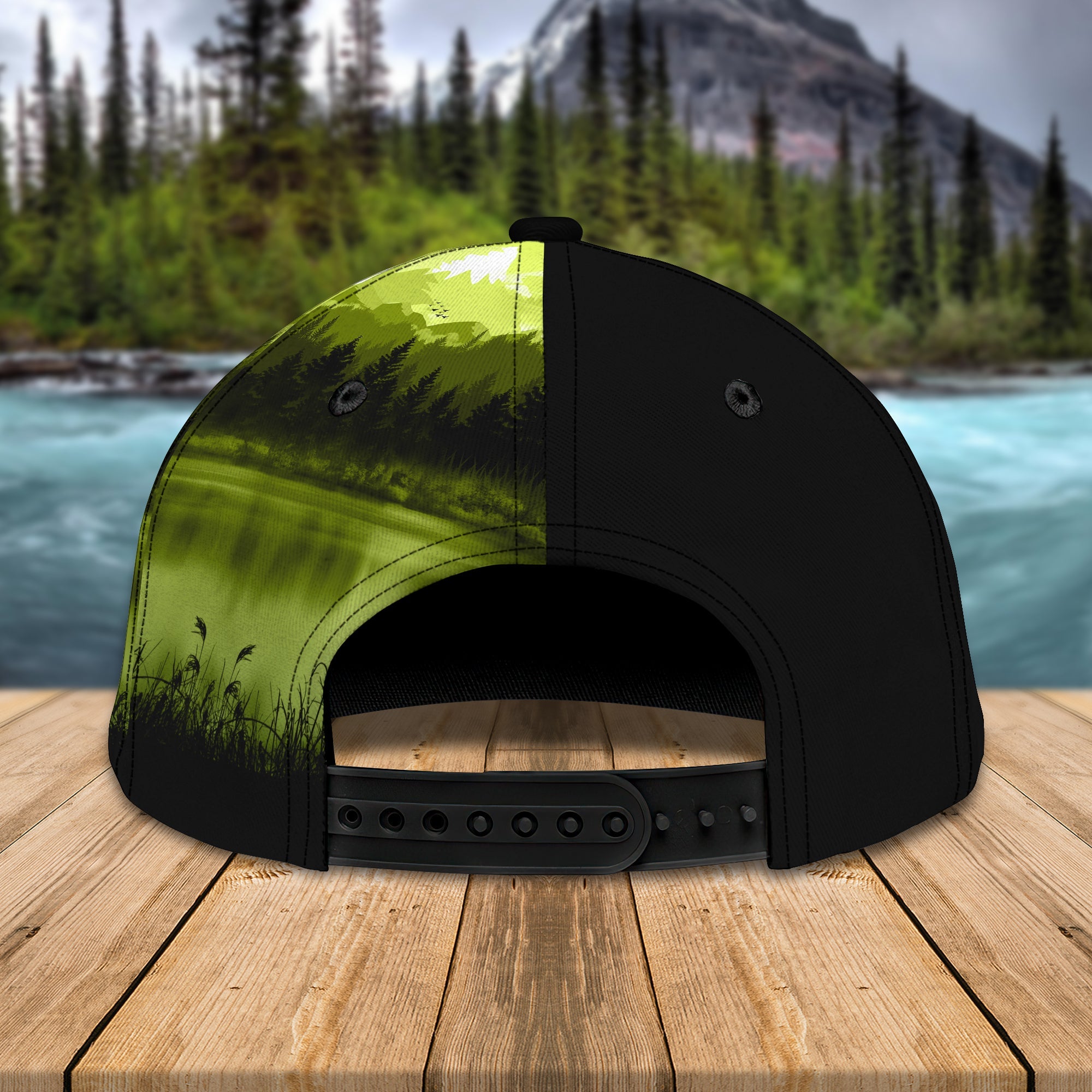 Bass Fishing - Skull - Personalized Name Cap 20