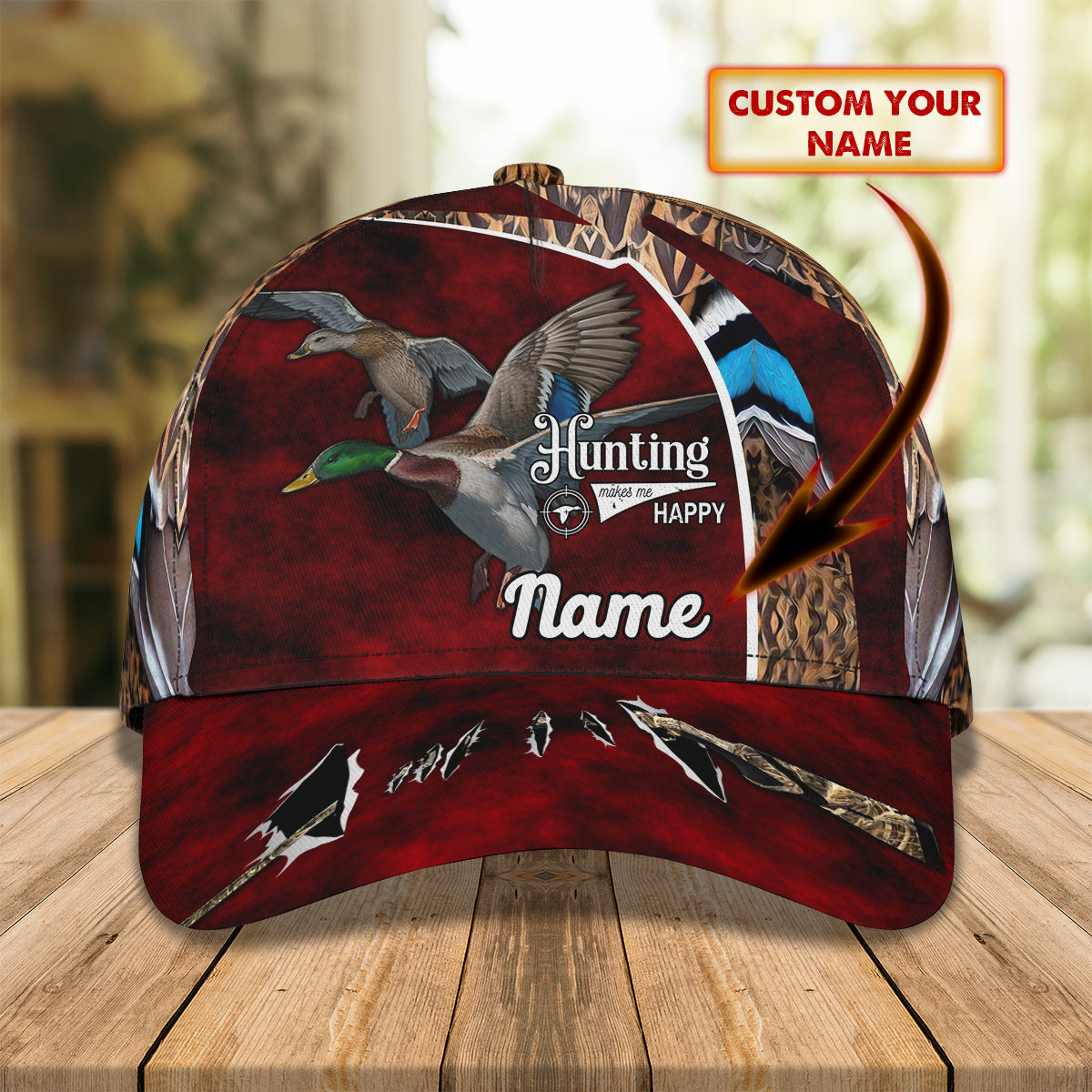 Duck Hunting 2 - Personalized Name Cap - Nt168 - Ct059