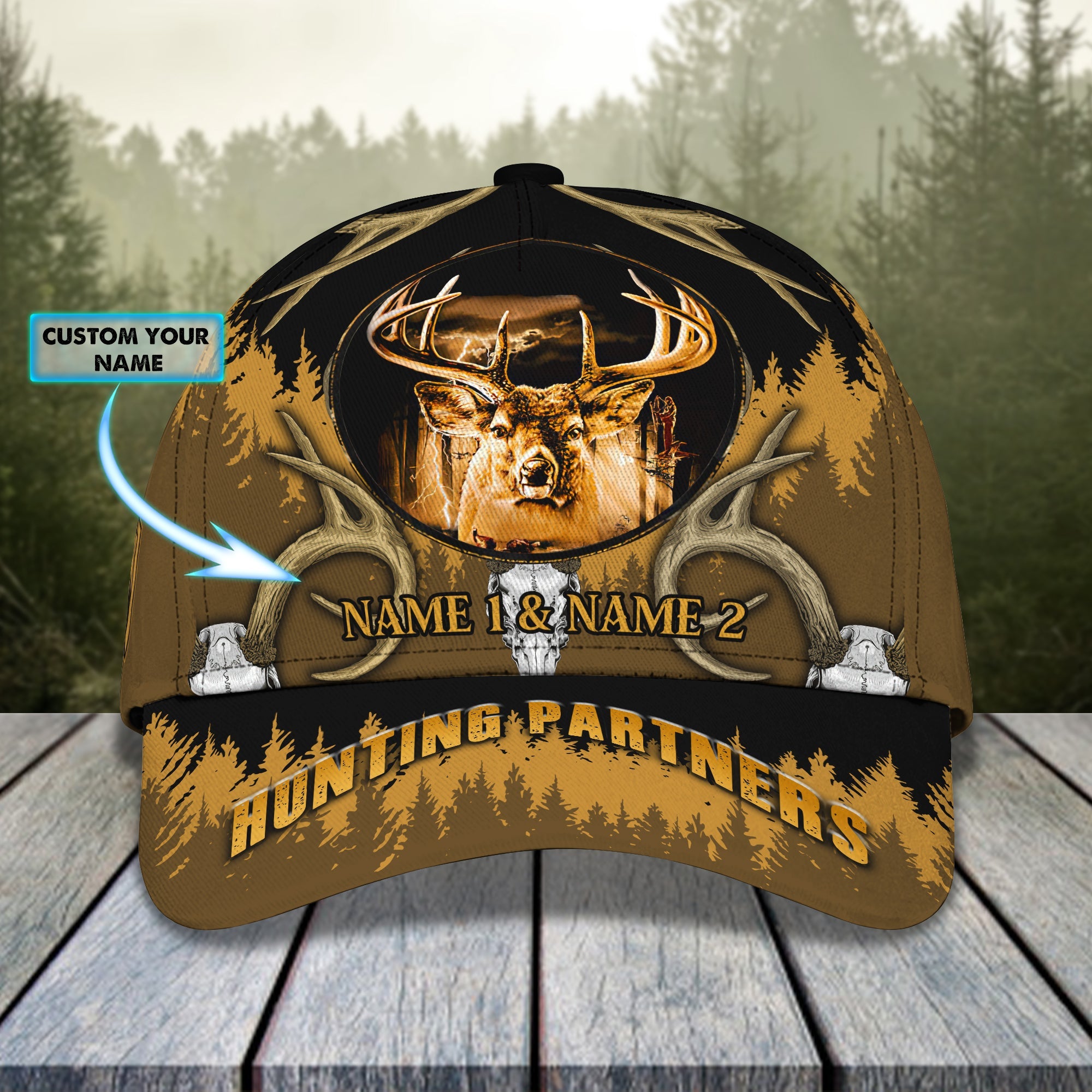 Hunting - Personalized Name Cap 08
