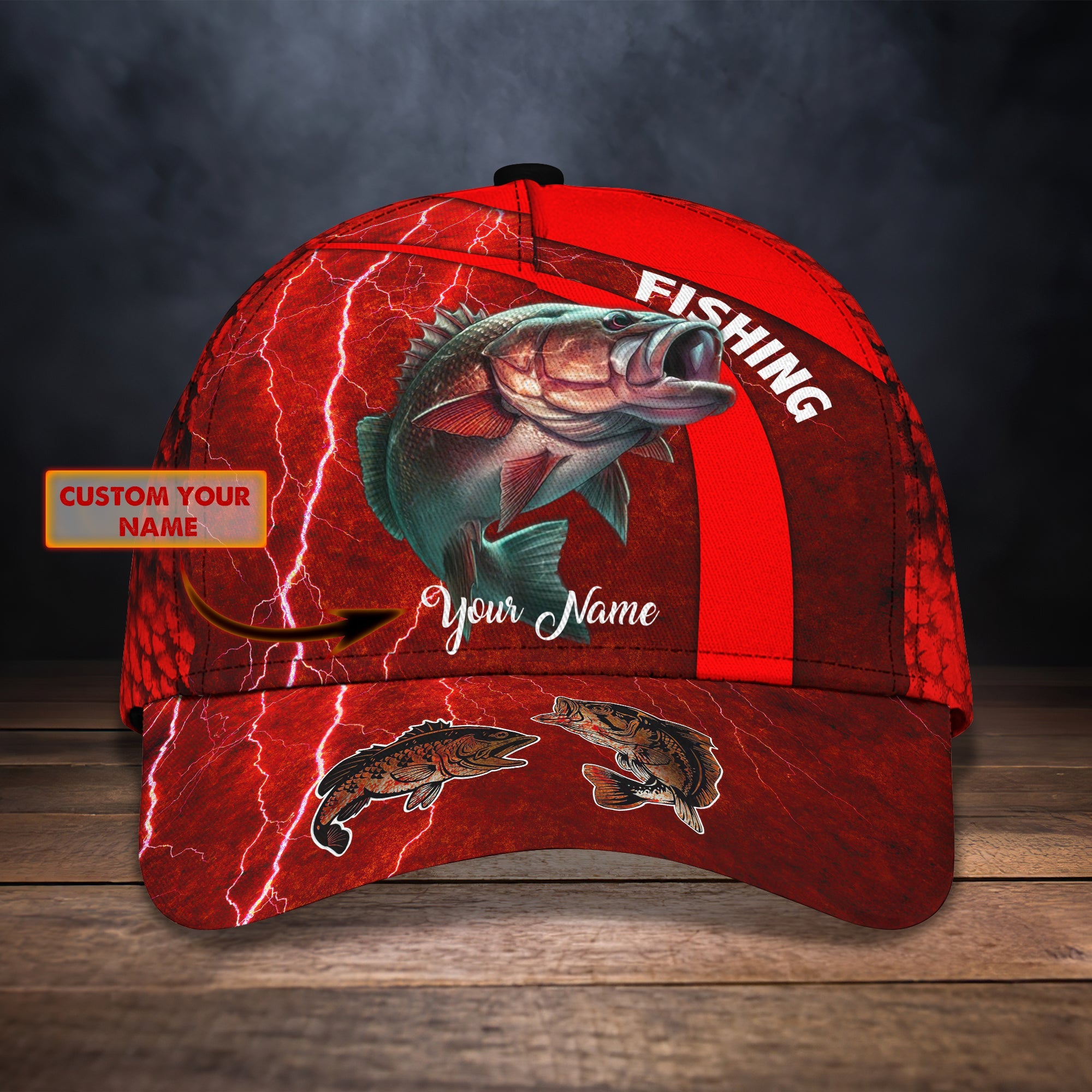 Red Snapper- Personalize Name Cap - ATM2K-179