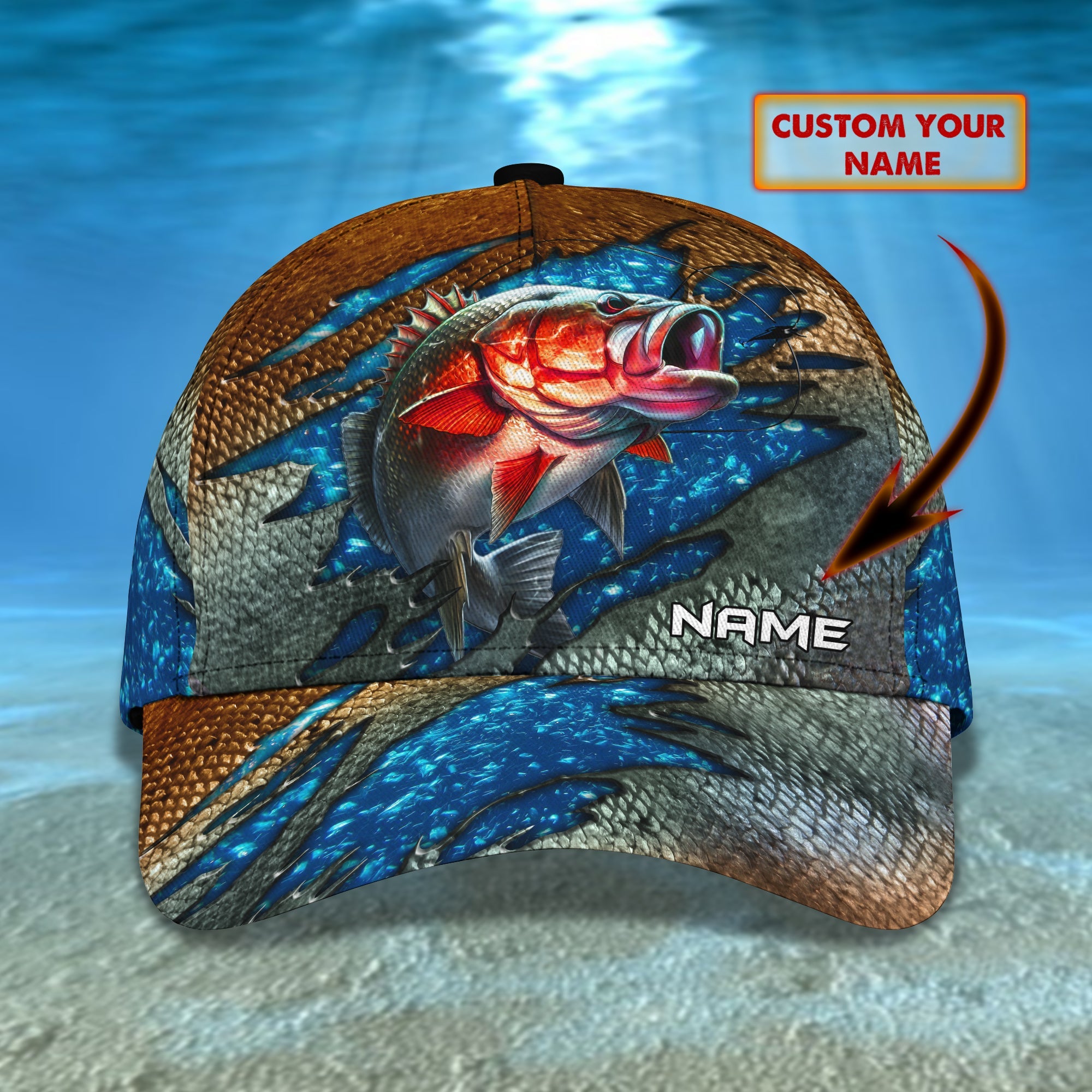 Fishing 03- Personalize Name Cap  - Loop - Ntp-159