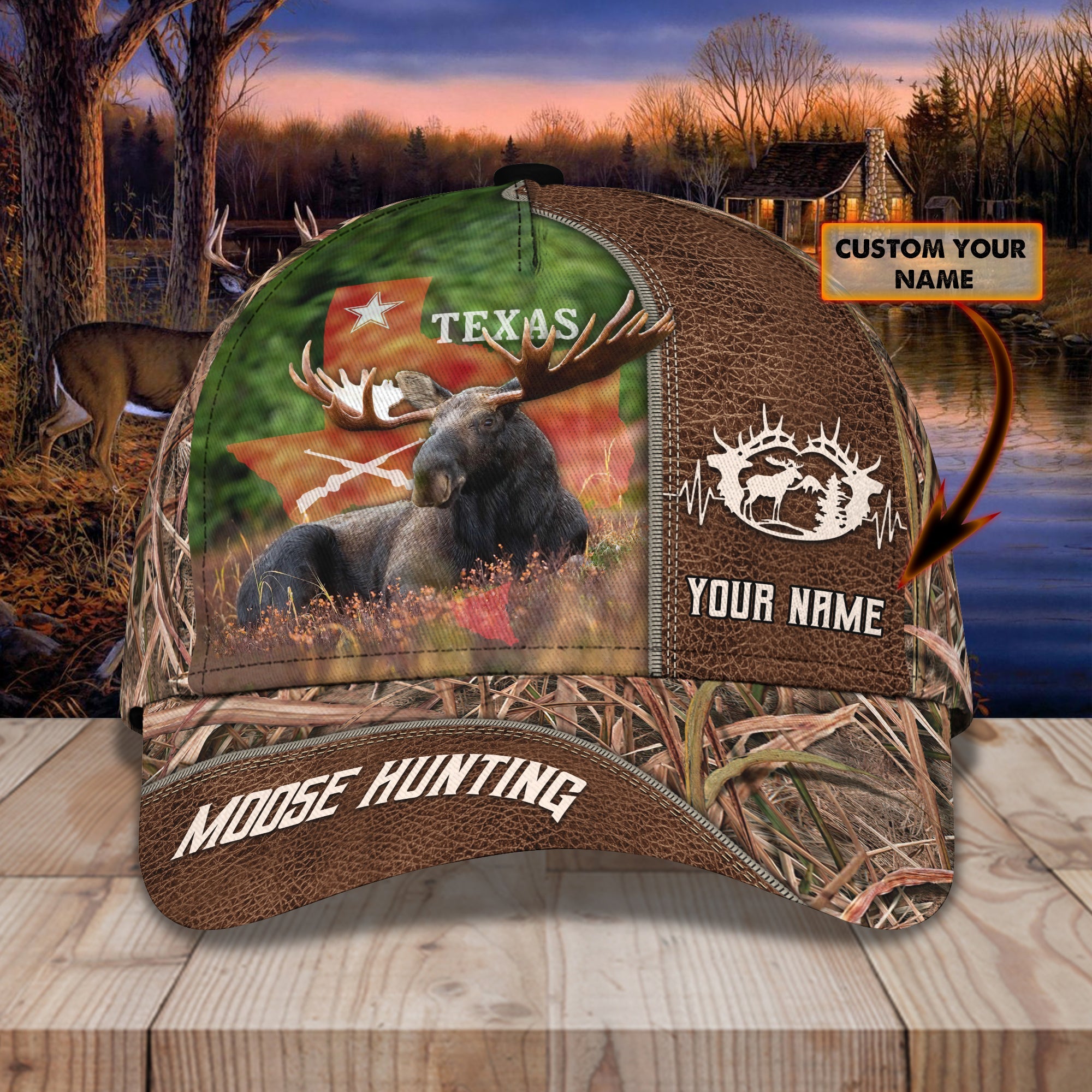 Moose Hunting - Personalized Name Cap - Vtm99