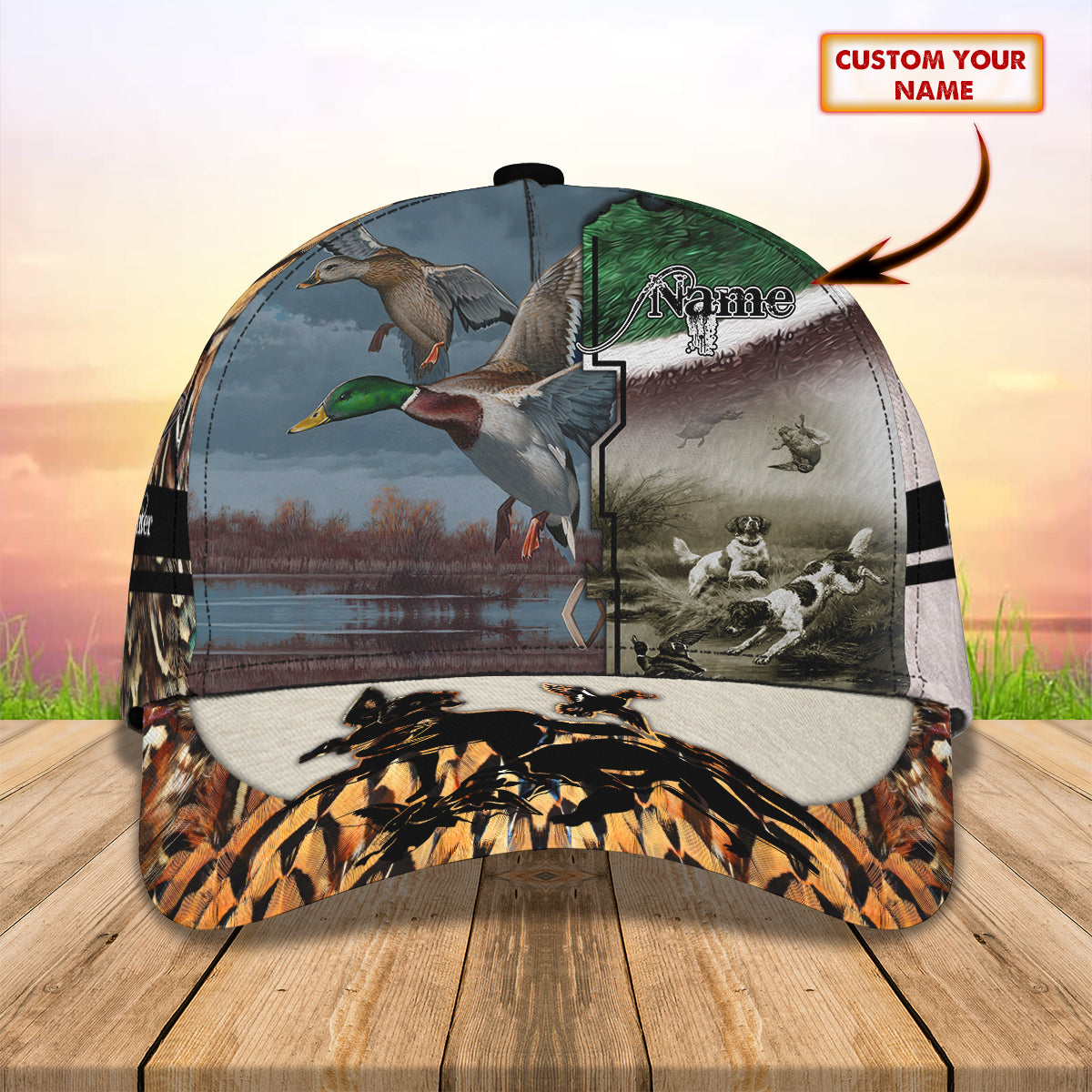 Duck Hunting 1 - Personalized Name Cap - Nt168 - Ct058
