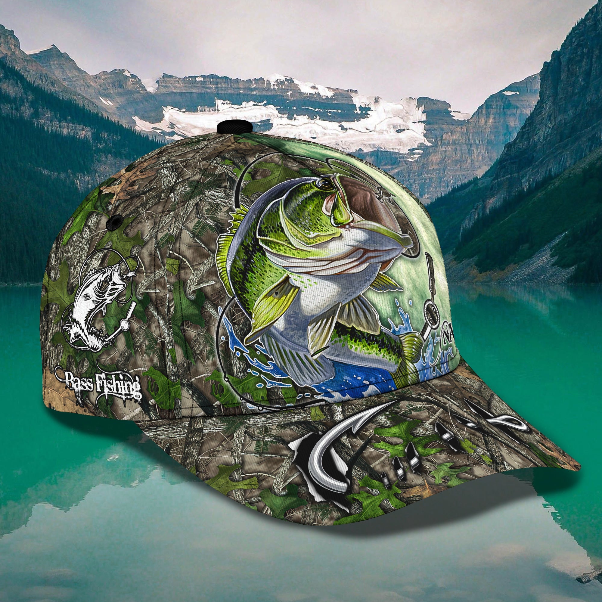 Bass Fishing Lover - Personalized Name Cap - 162