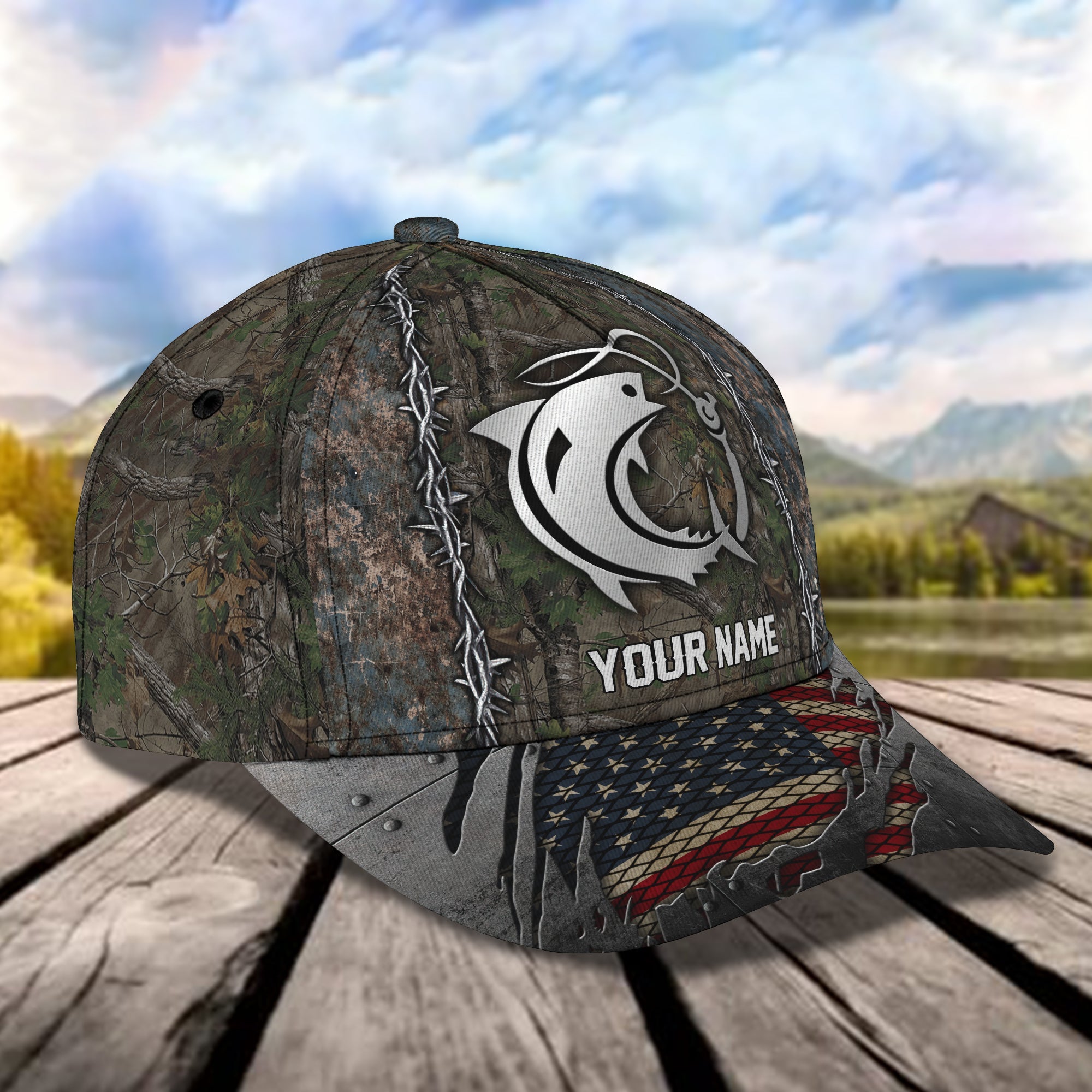 Fishing 020- Personalize Name Cap  - CV98