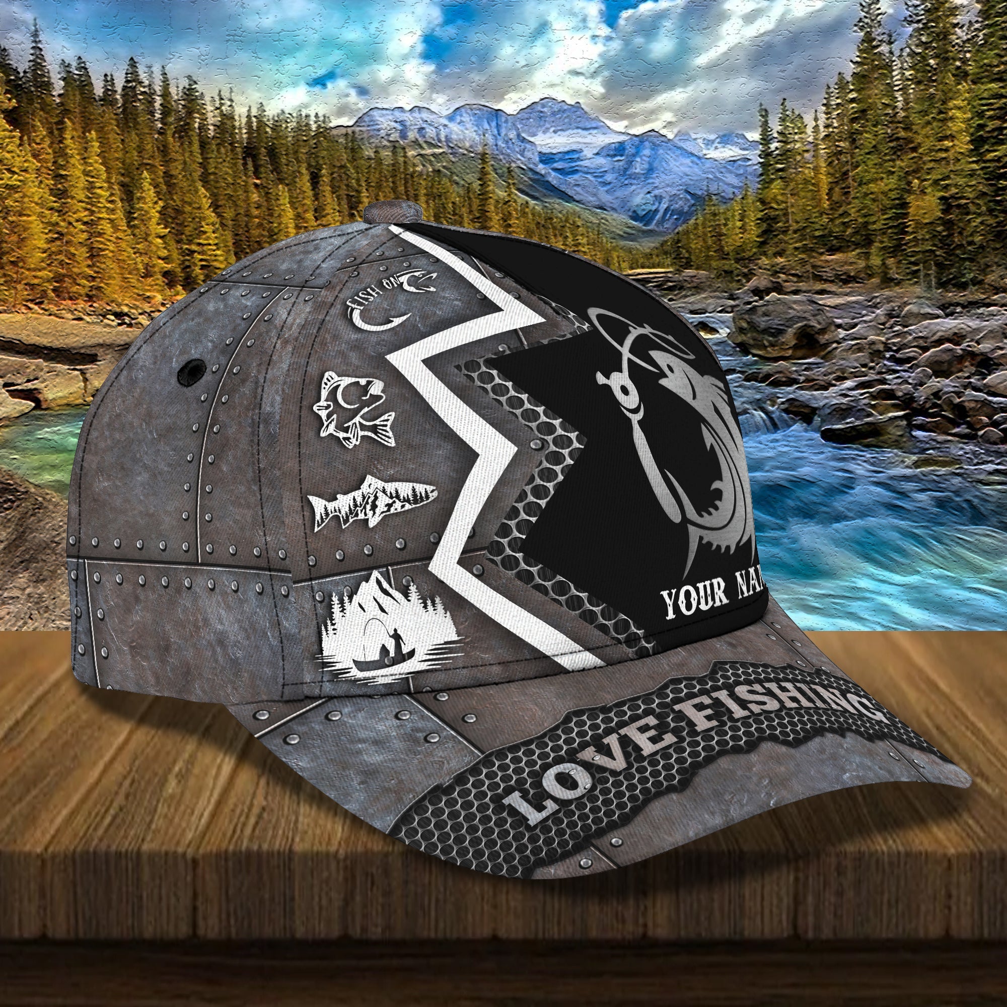 Fishing 009 - Personalized Name Cap - 16hb