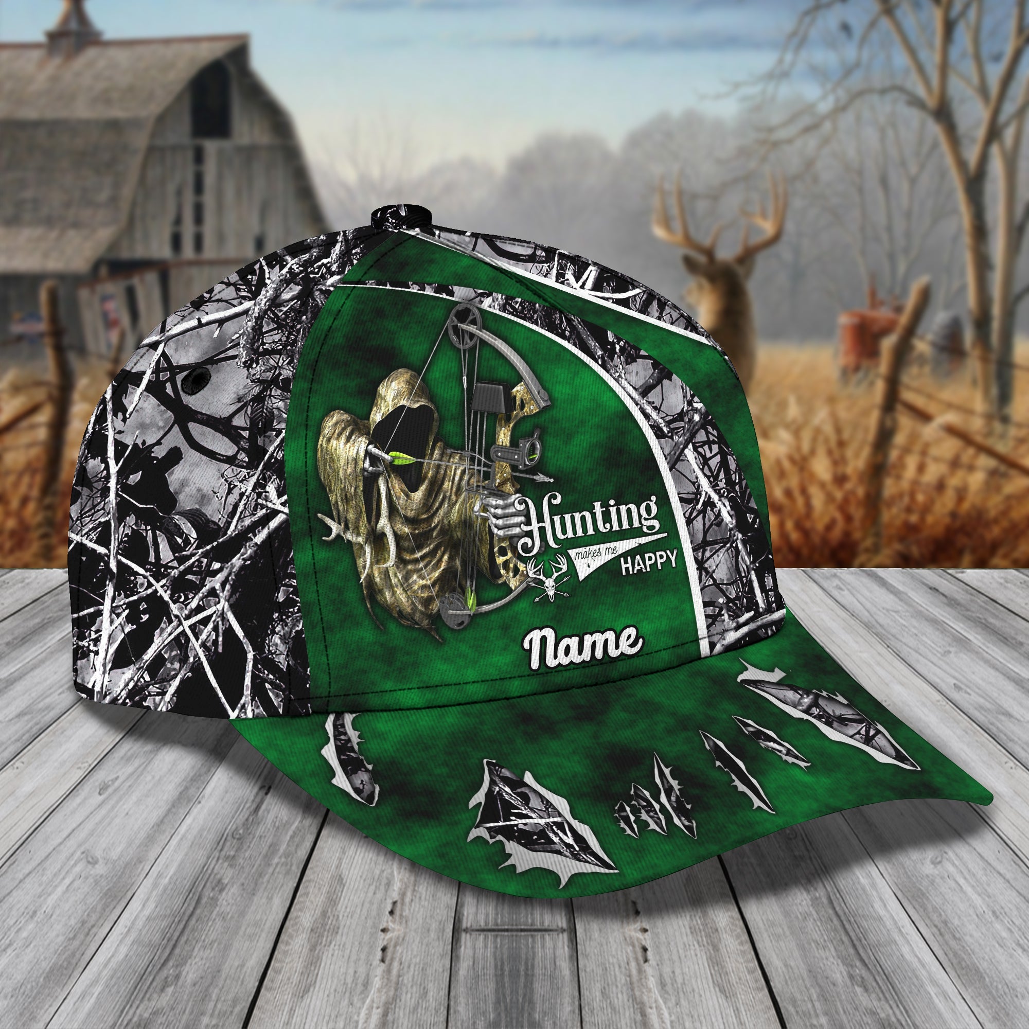 Bowhunting - Personalized Name Cap - Loop - Vhv-cap-042