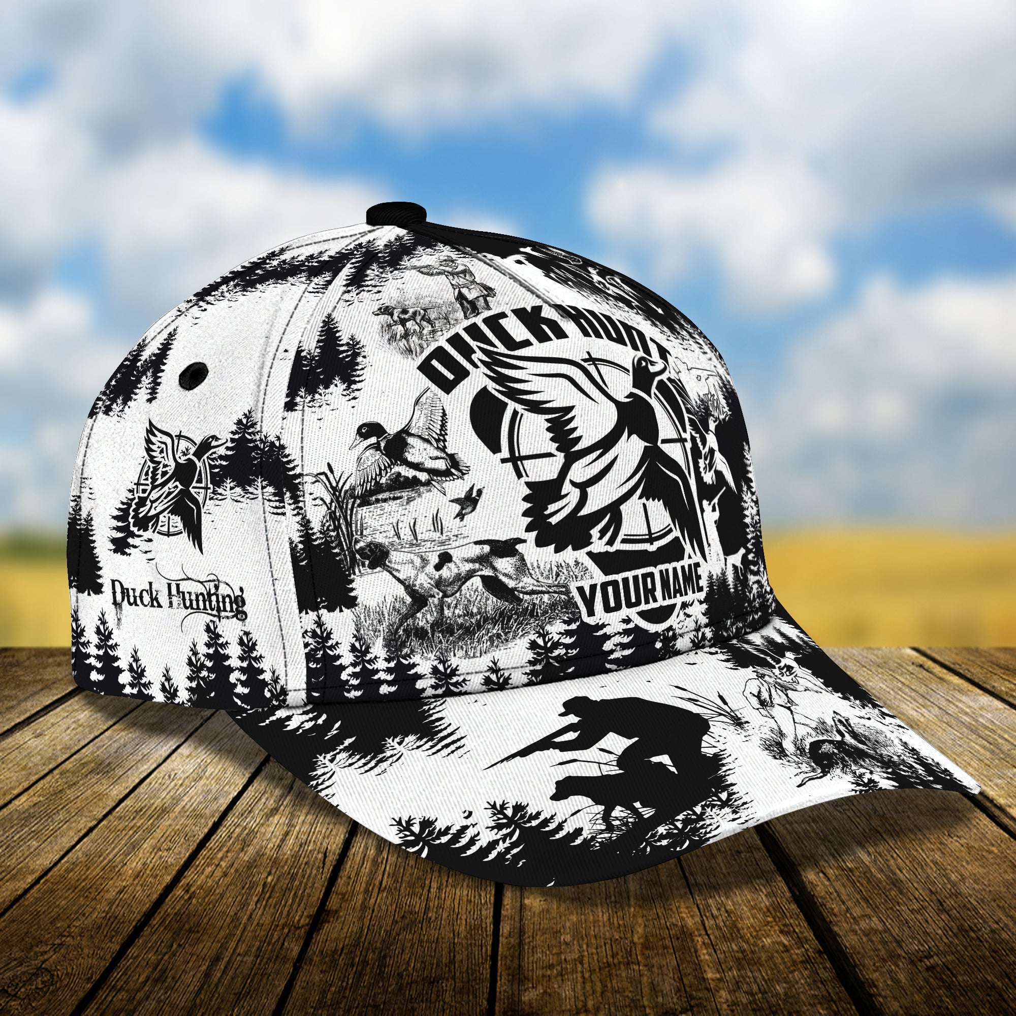 Duck Hunt - Personalized Name Cap -Loop- Hd98 89