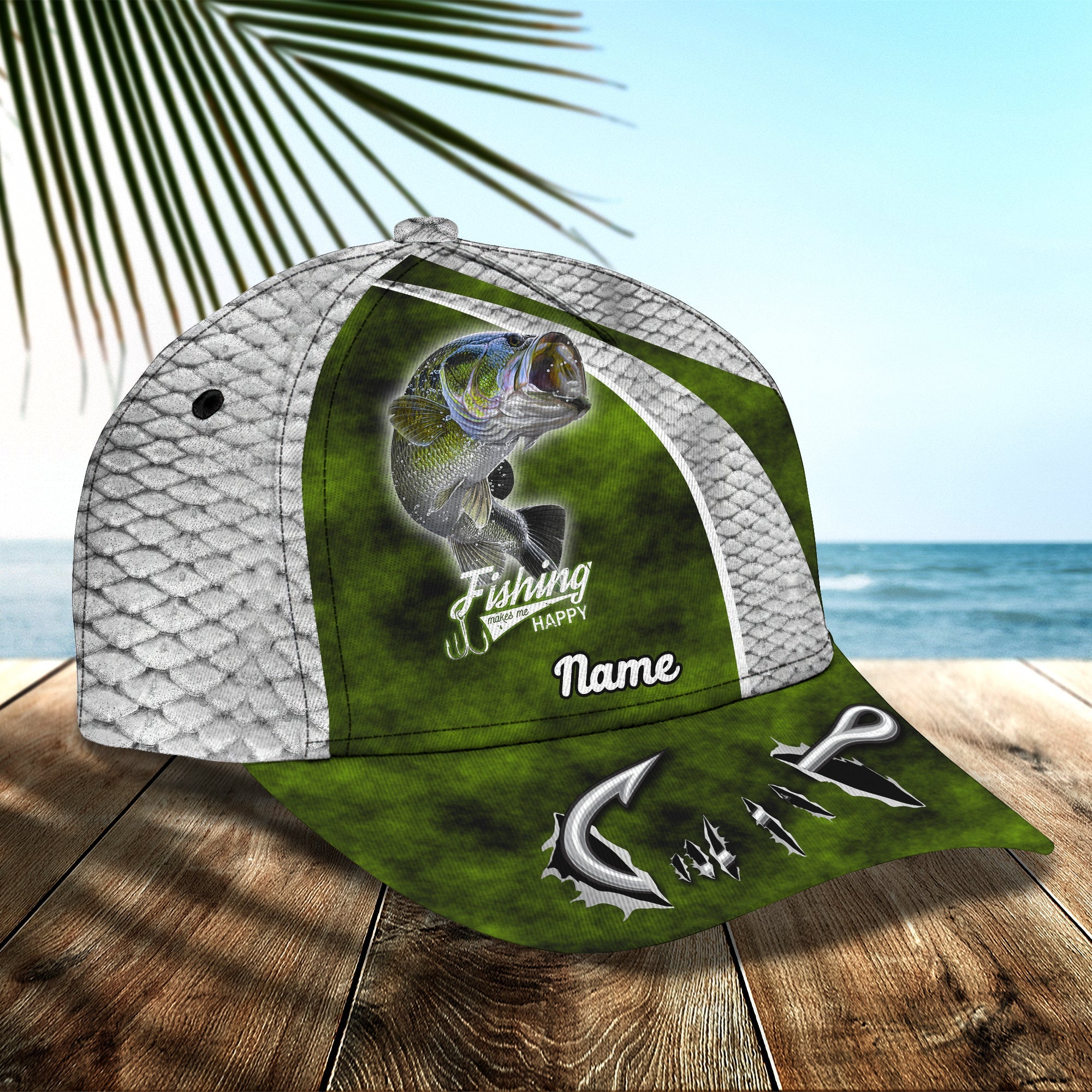 Fishing 05 - Personalize Name Cap  - Loop - Ntp-162